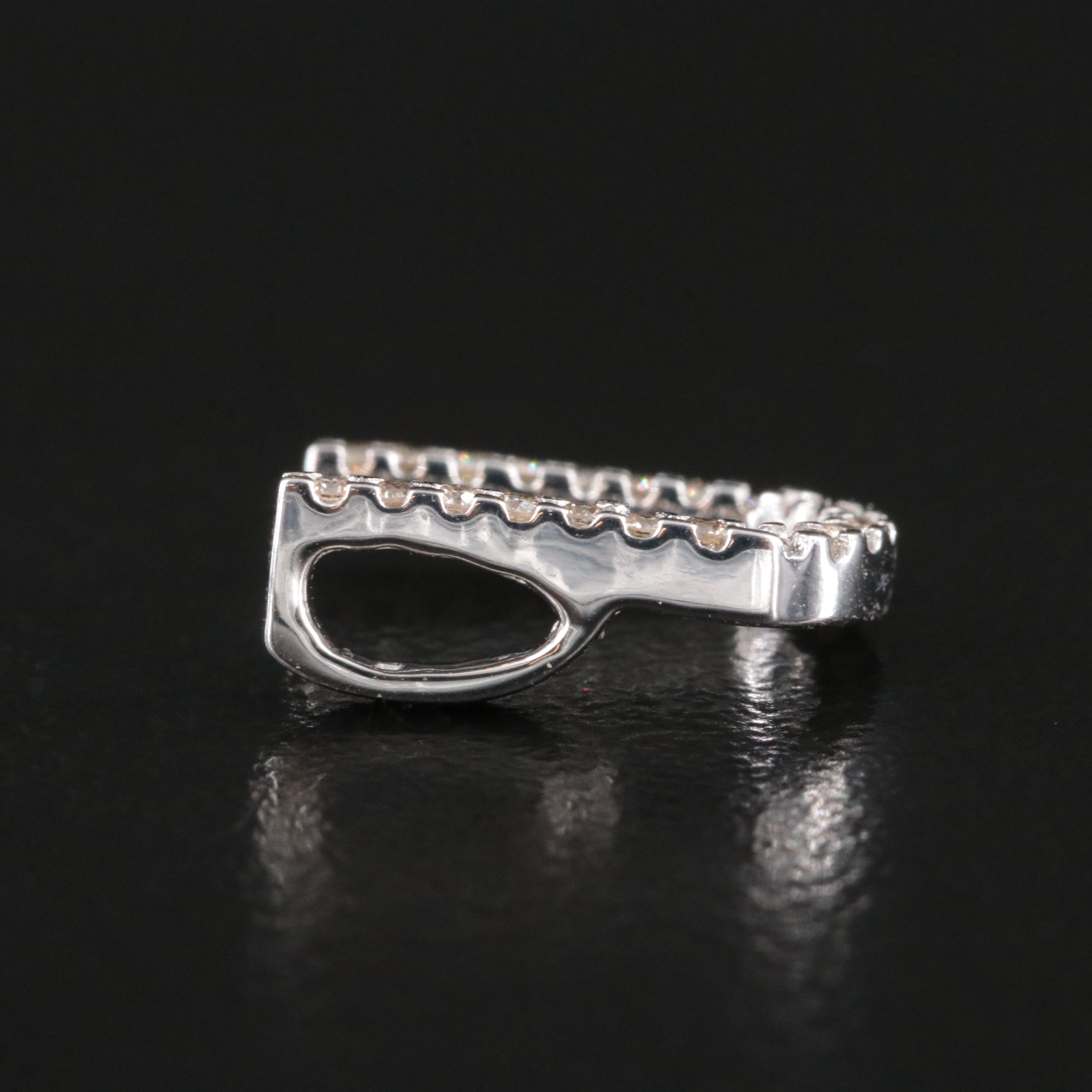 14K 0.11 CTW Diamond Inital U Pendant