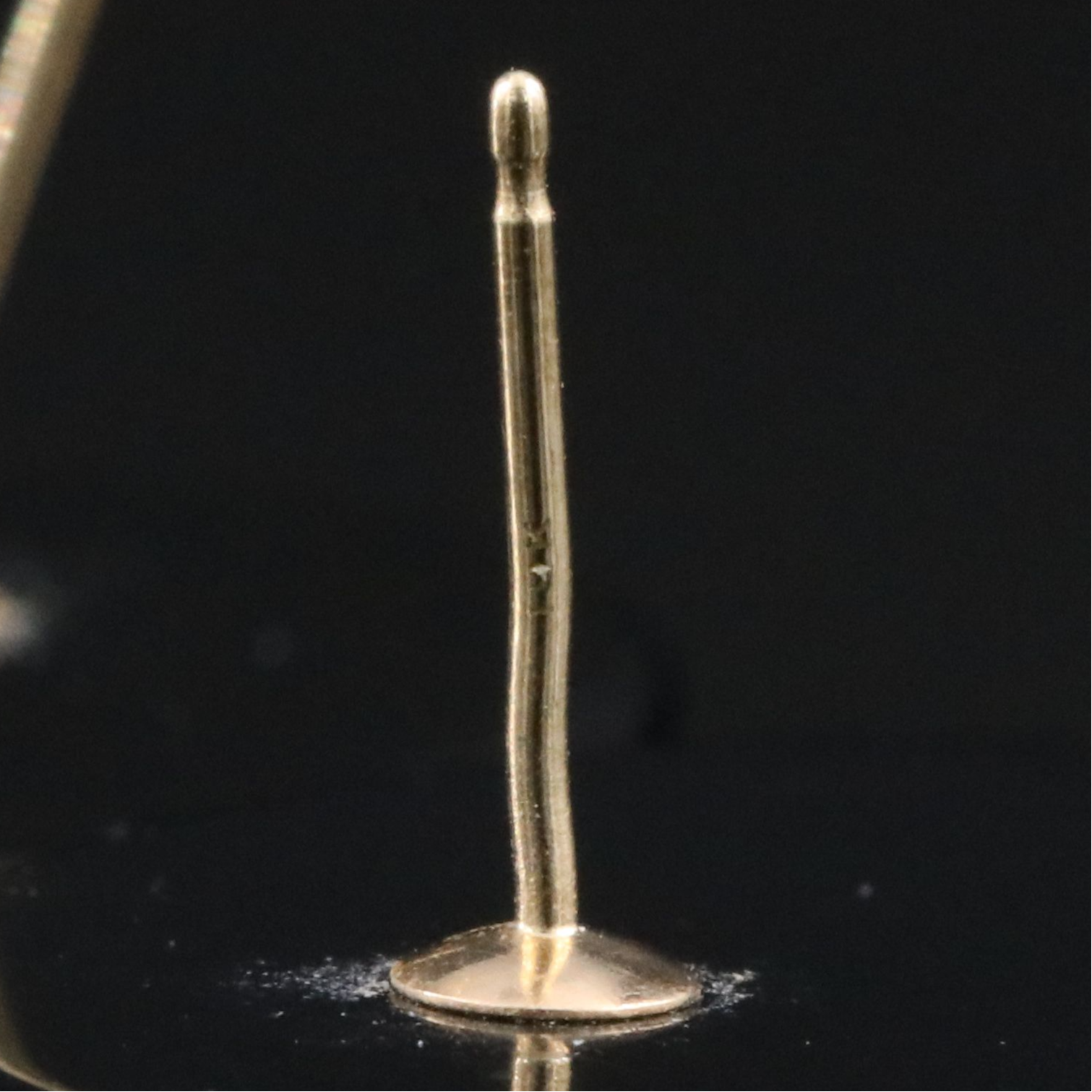 14K Inlaid Black Onyx Earrings