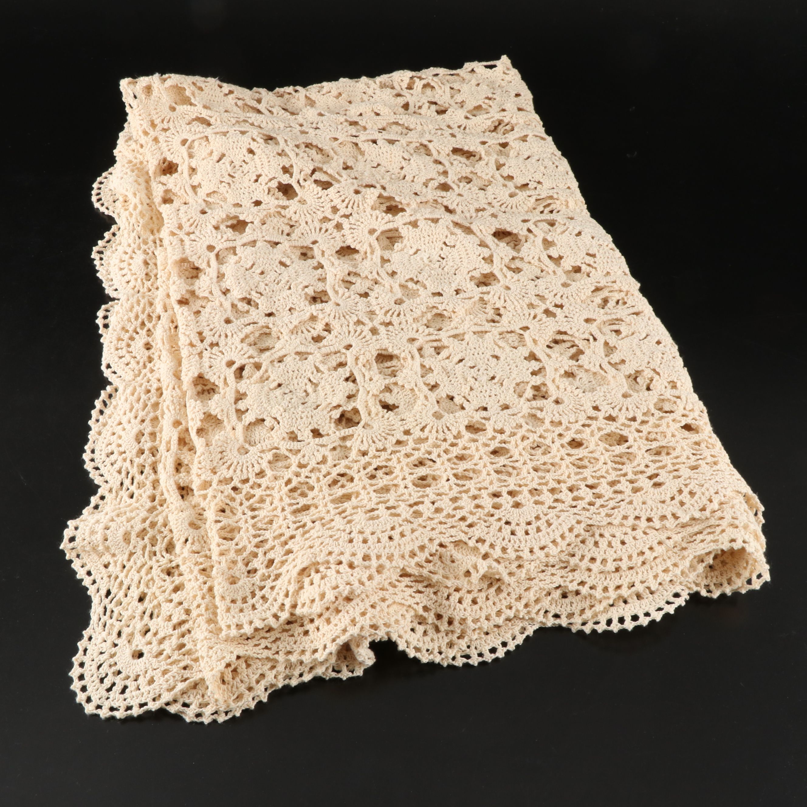 White Crochet Doily Runner, Table Cloths and More Table Linens