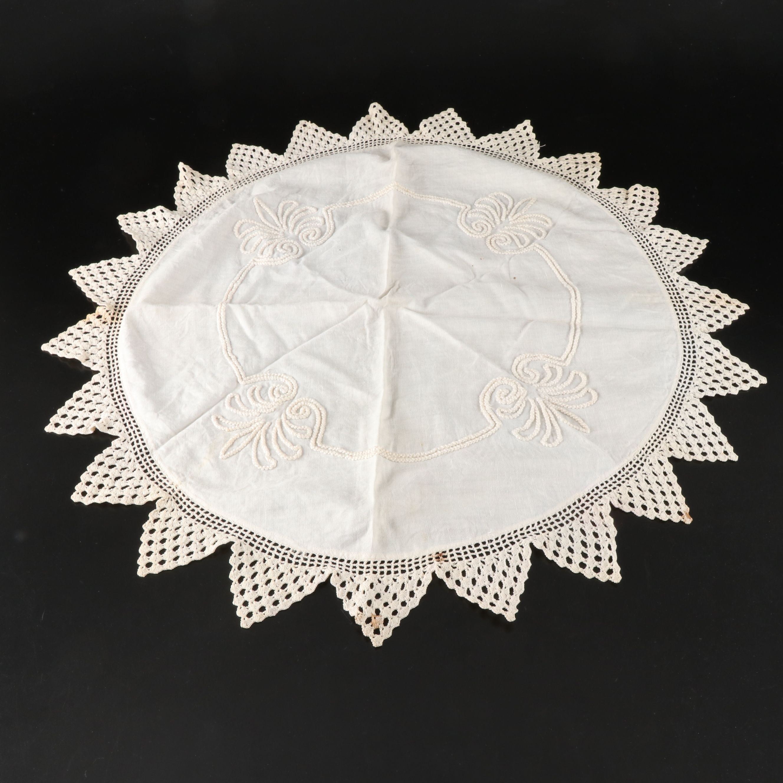 White Crochet Doily Runner, Table Cloths and More Table Linens