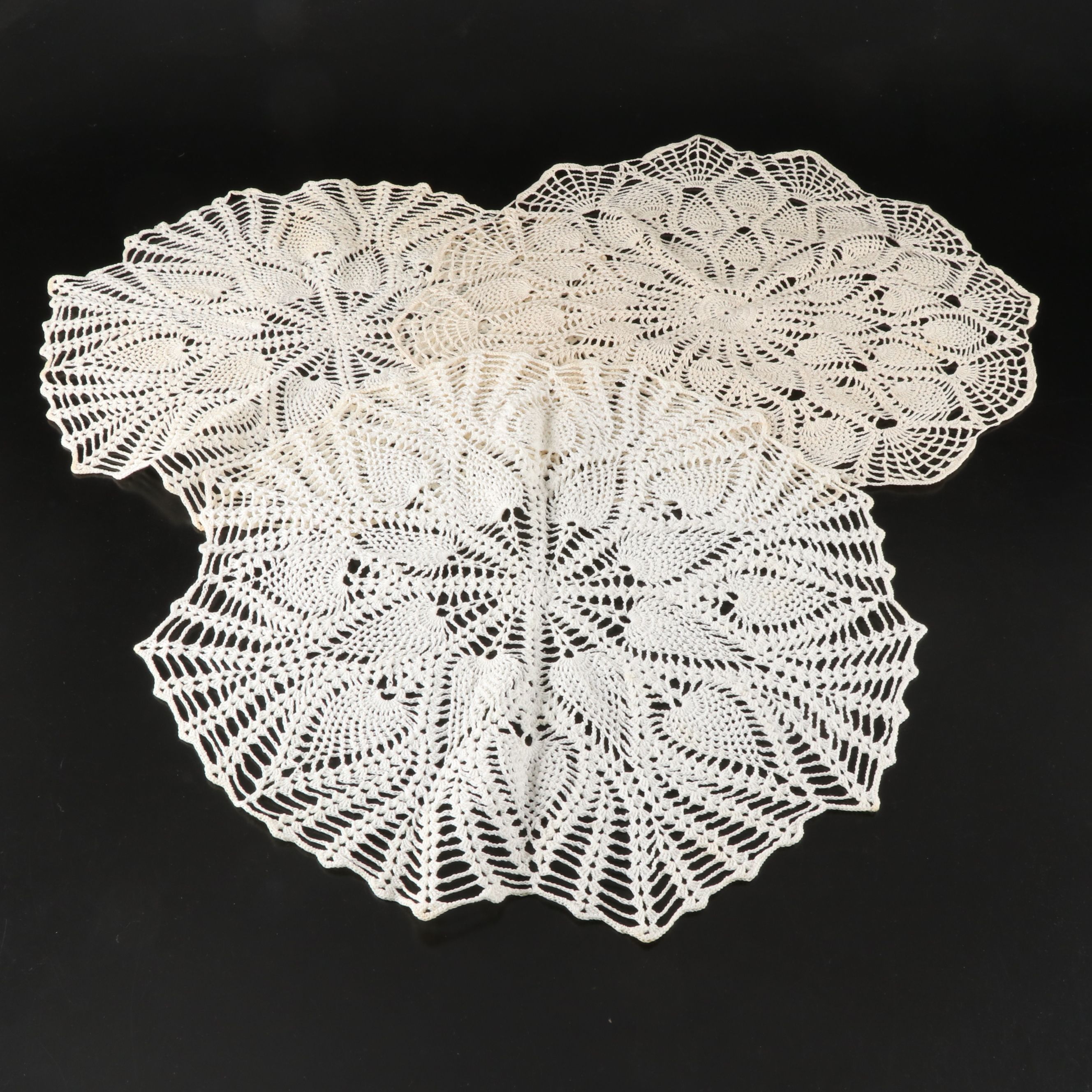 White Crochet Doily Runner, Table Cloths and More Table Linens