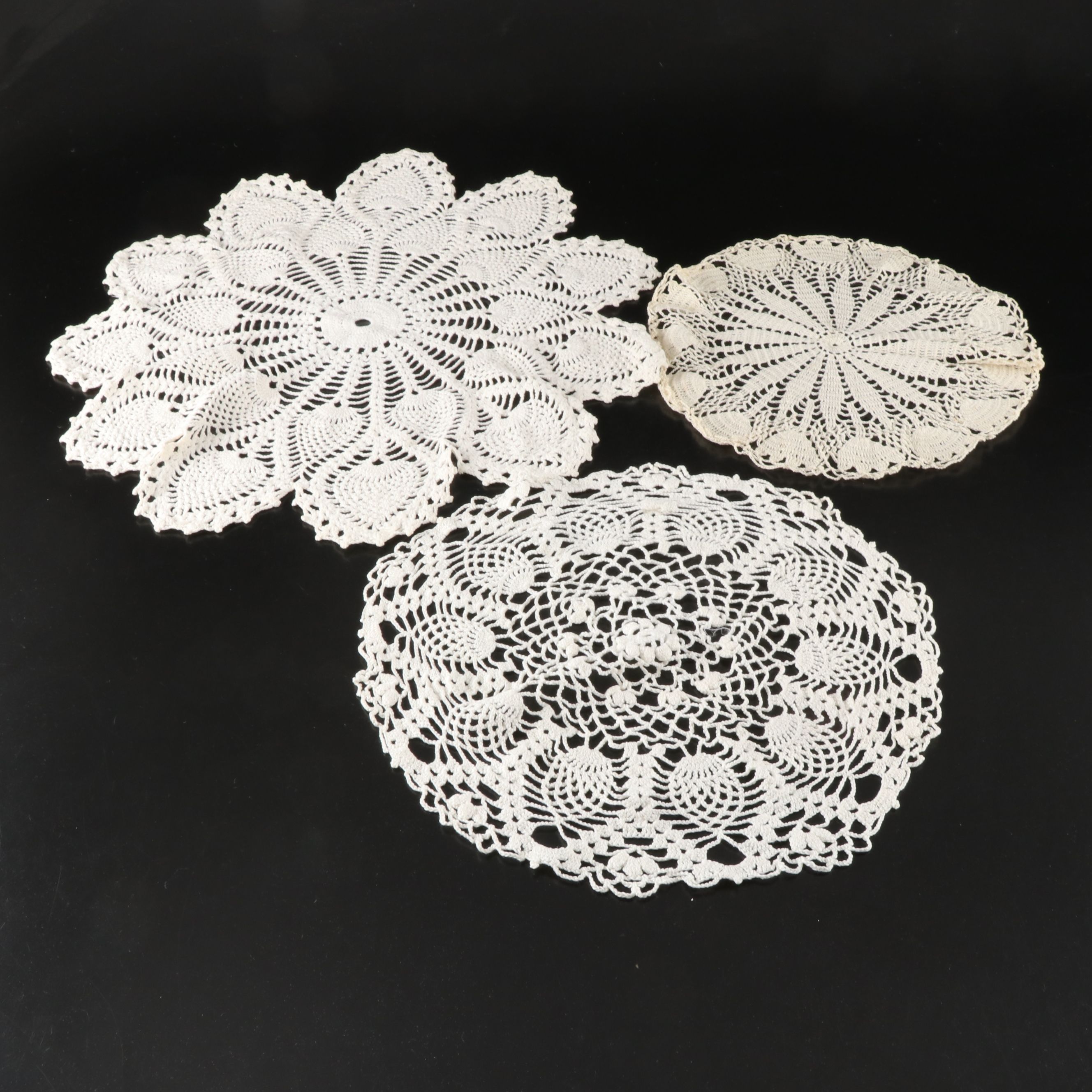 White Crochet Doily Runner, Table Cloths and More Table Linens