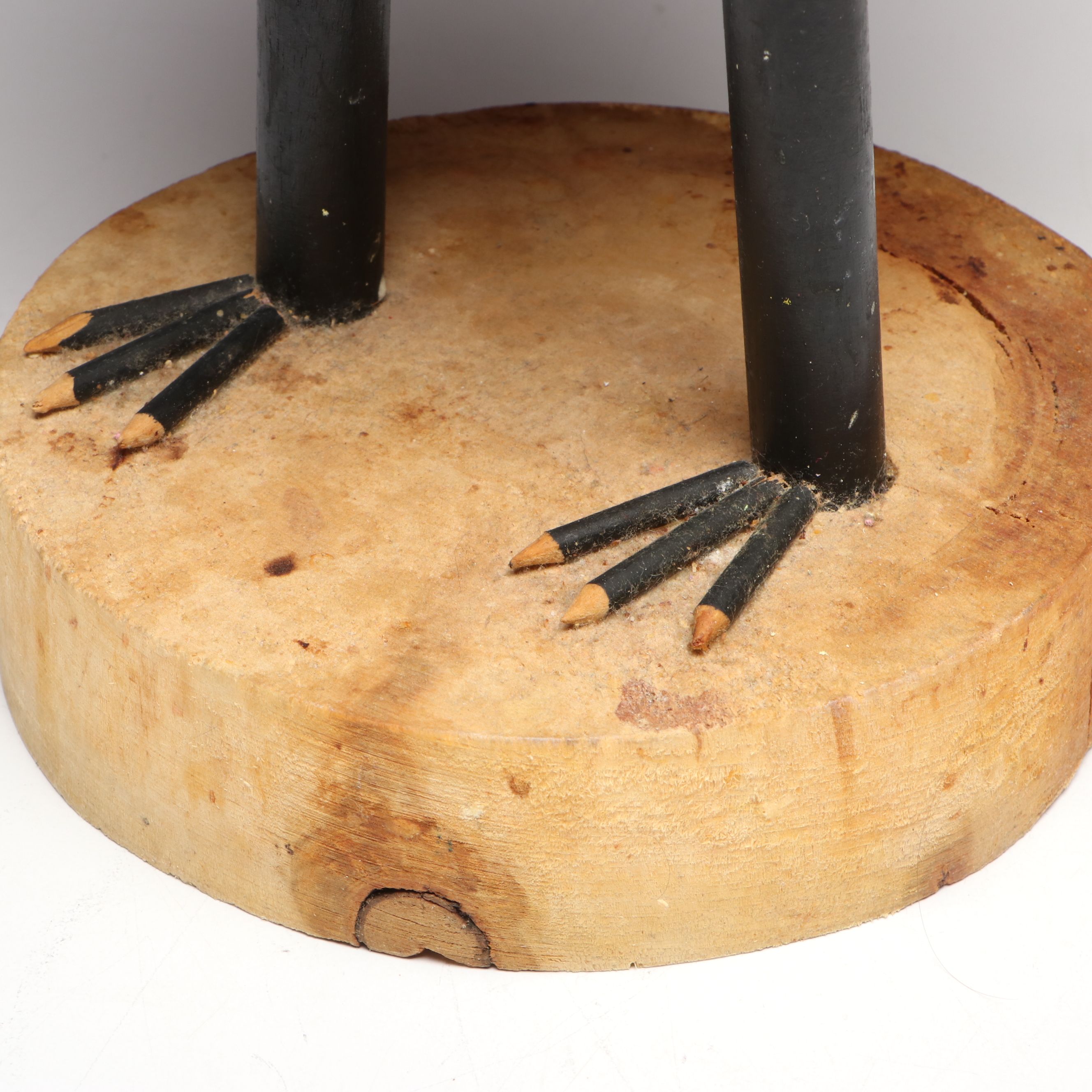 Edith John and Lonnie and Twyla Money Folk Art Handcrafted Wood Roosters