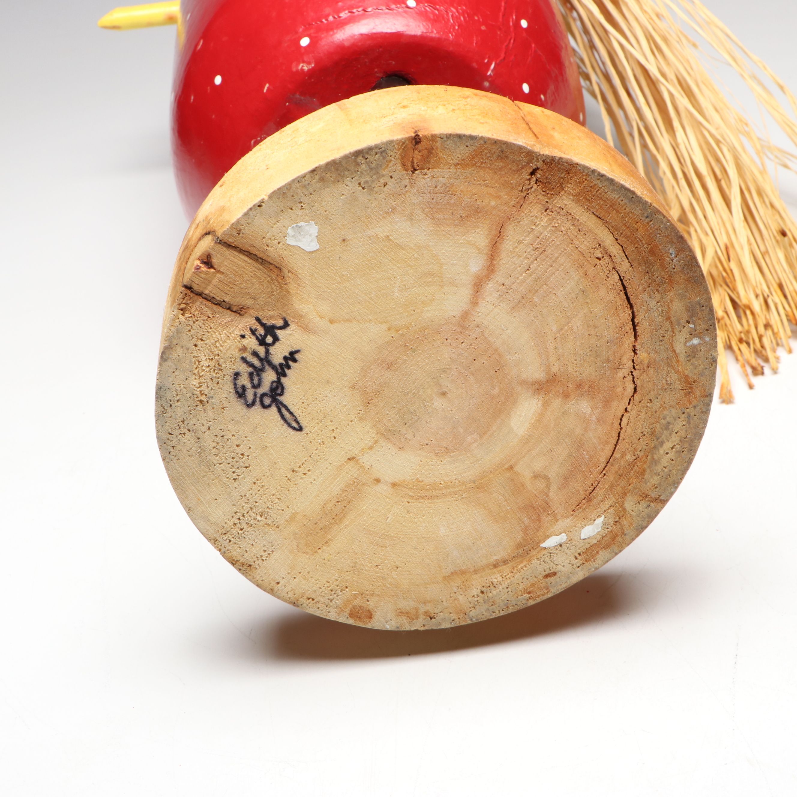 Edith John and Lonnie and Twyla Money Folk Art Handcrafted Wood Roosters