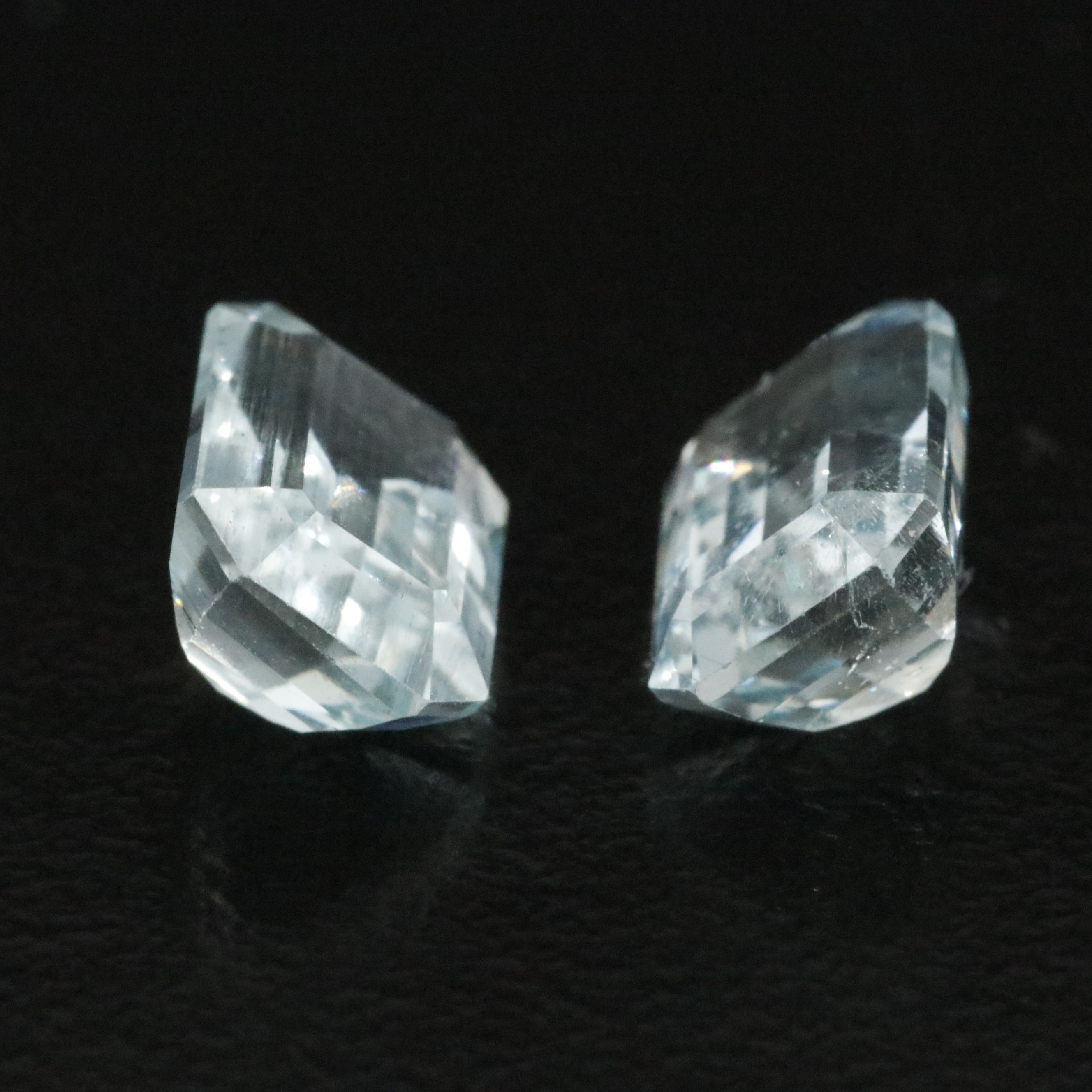 Loose 3.18 CTW Aquamarine Matched Pair