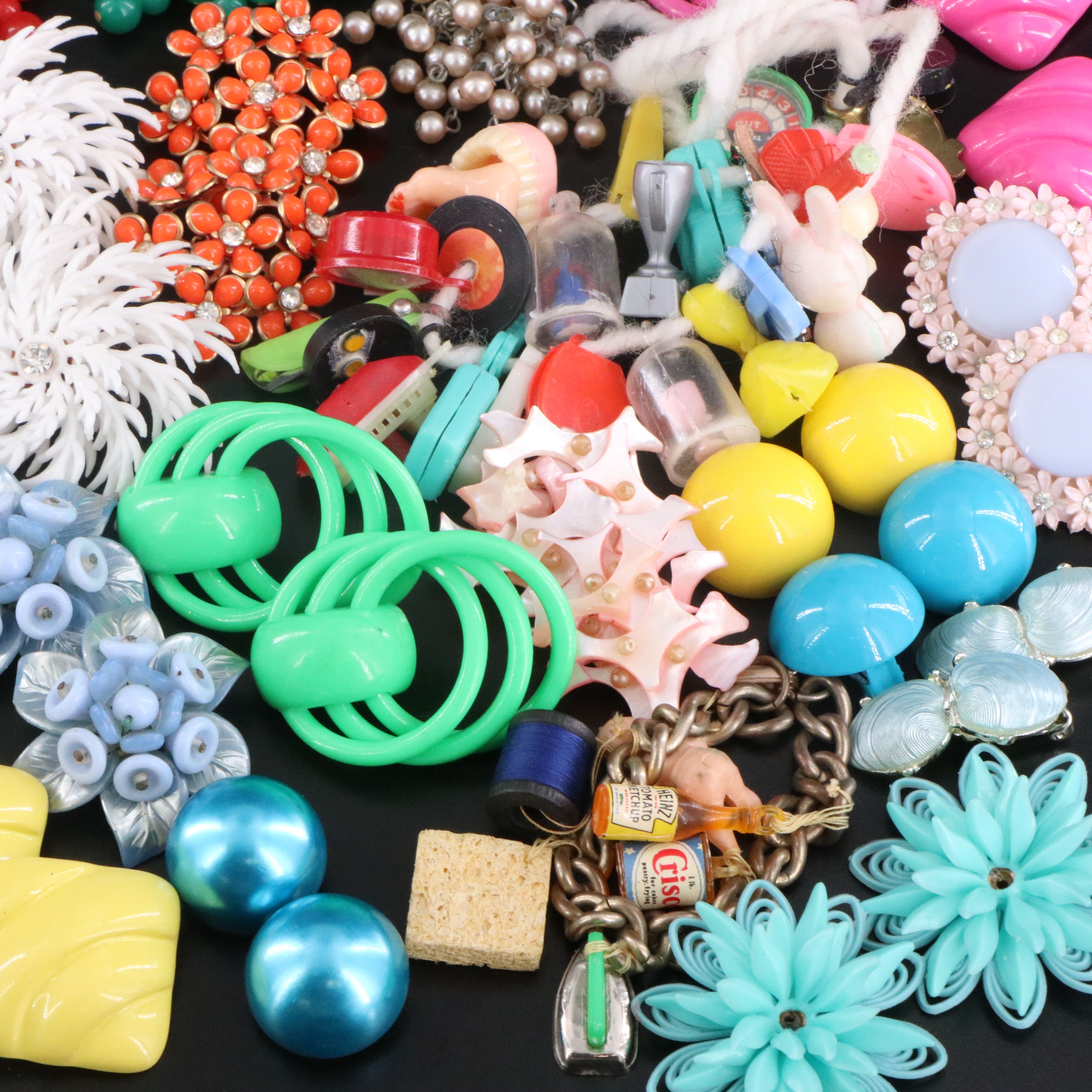 Early Plastic, Bakelite Bangles and Clamper Featured in Vintage Jewelry