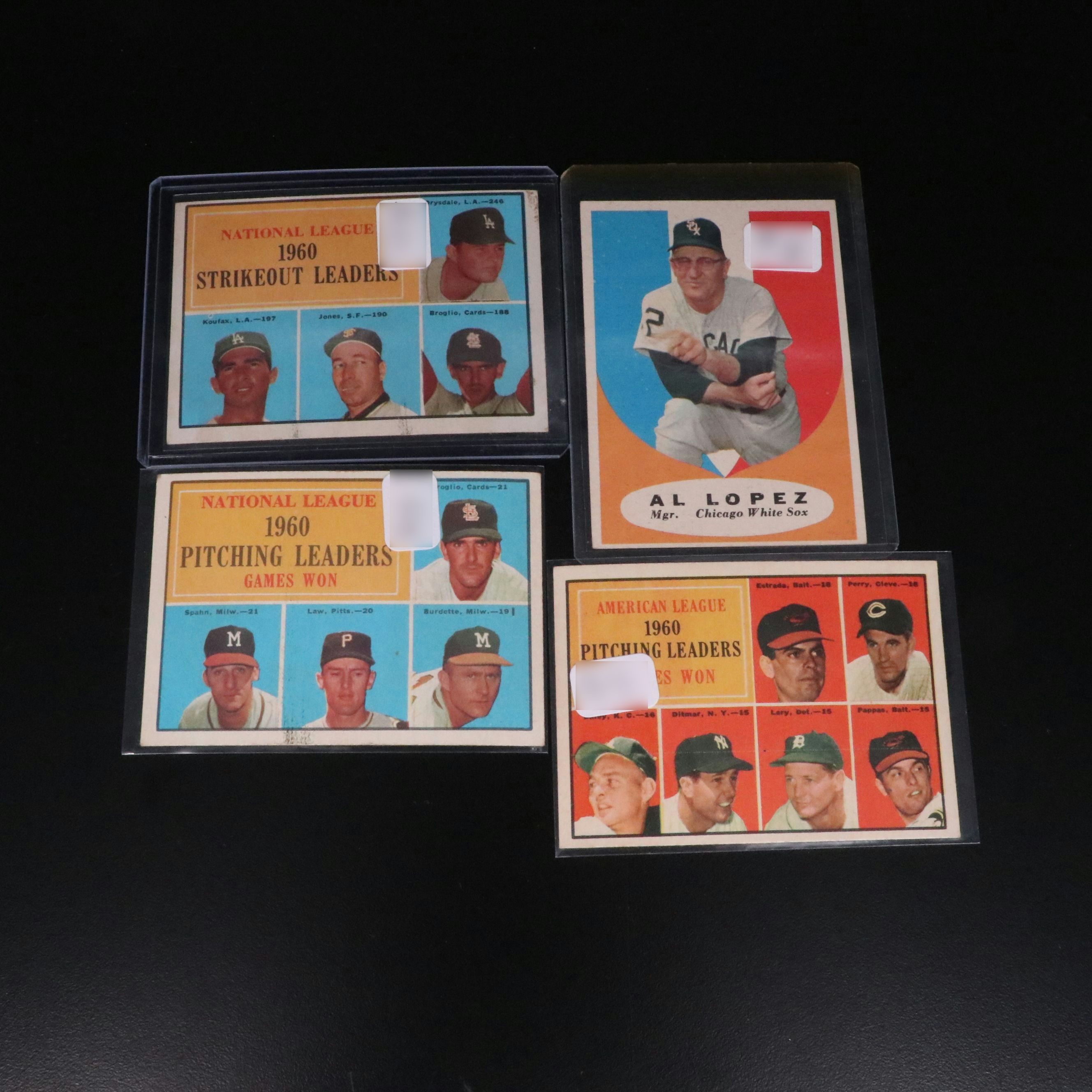 1961 Topps Baseball Cards Featuring Nellie Fox, Harmon Killebrew, and More
