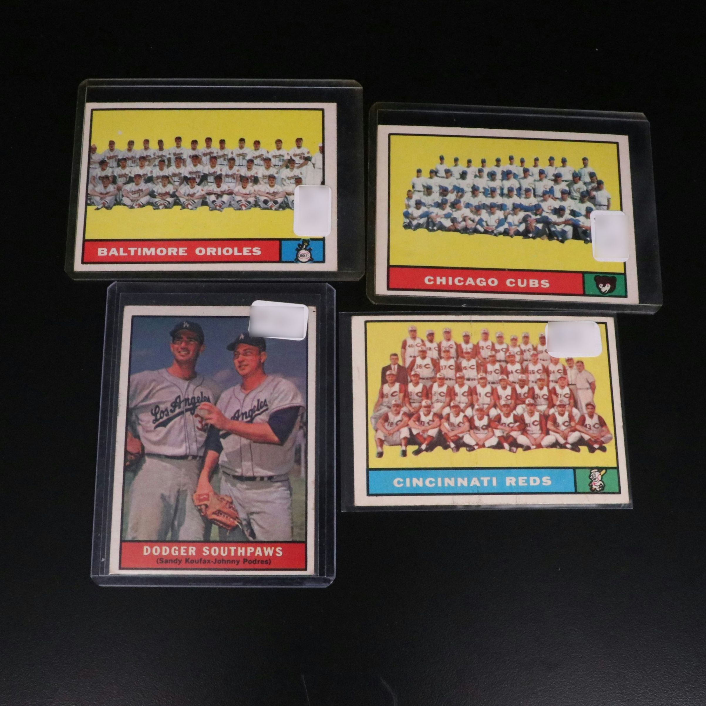 1961 Topps Baseball Cards Featuring Nellie Fox, Harmon Killebrew, and More