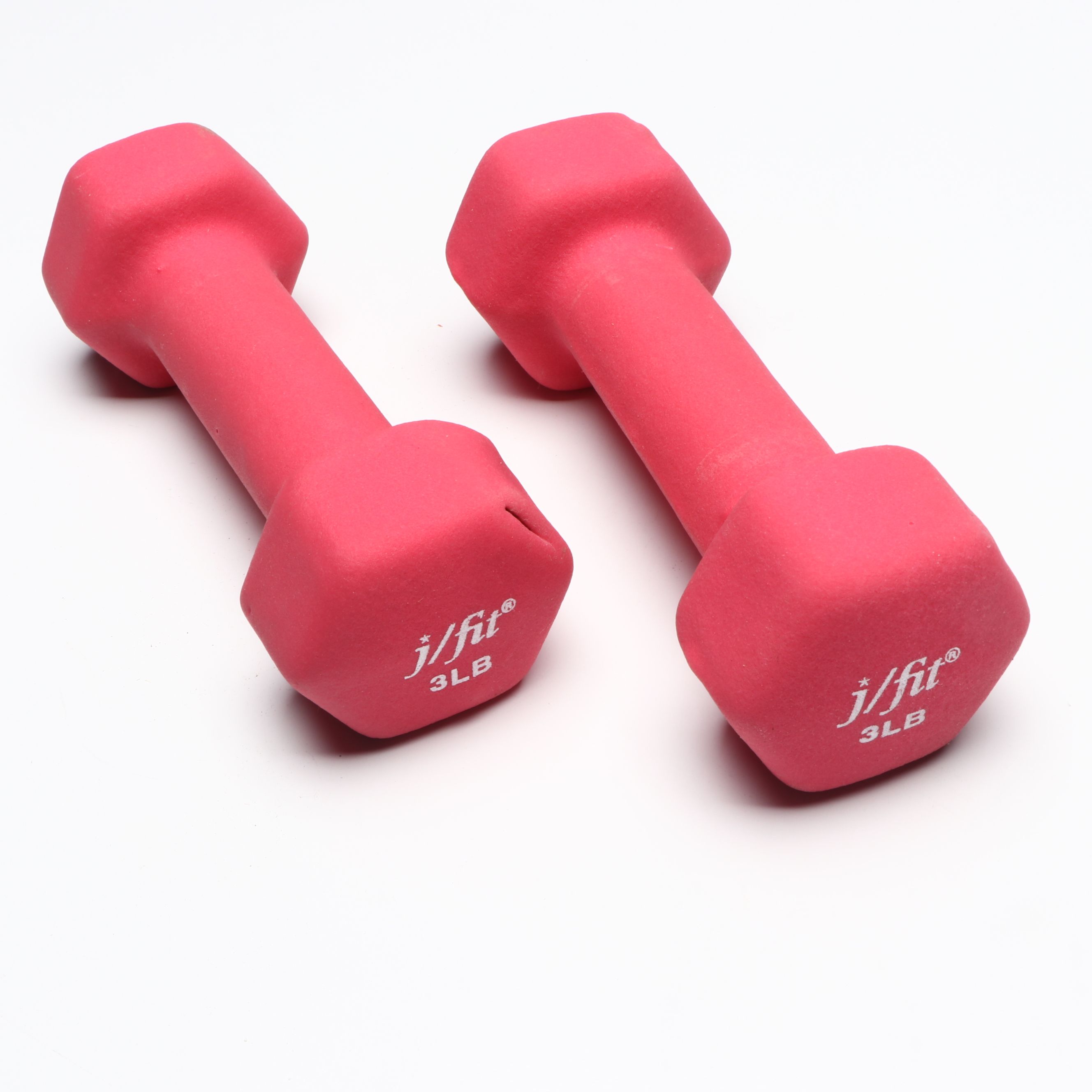 j/fit Neoprene Dumbbells and Rack