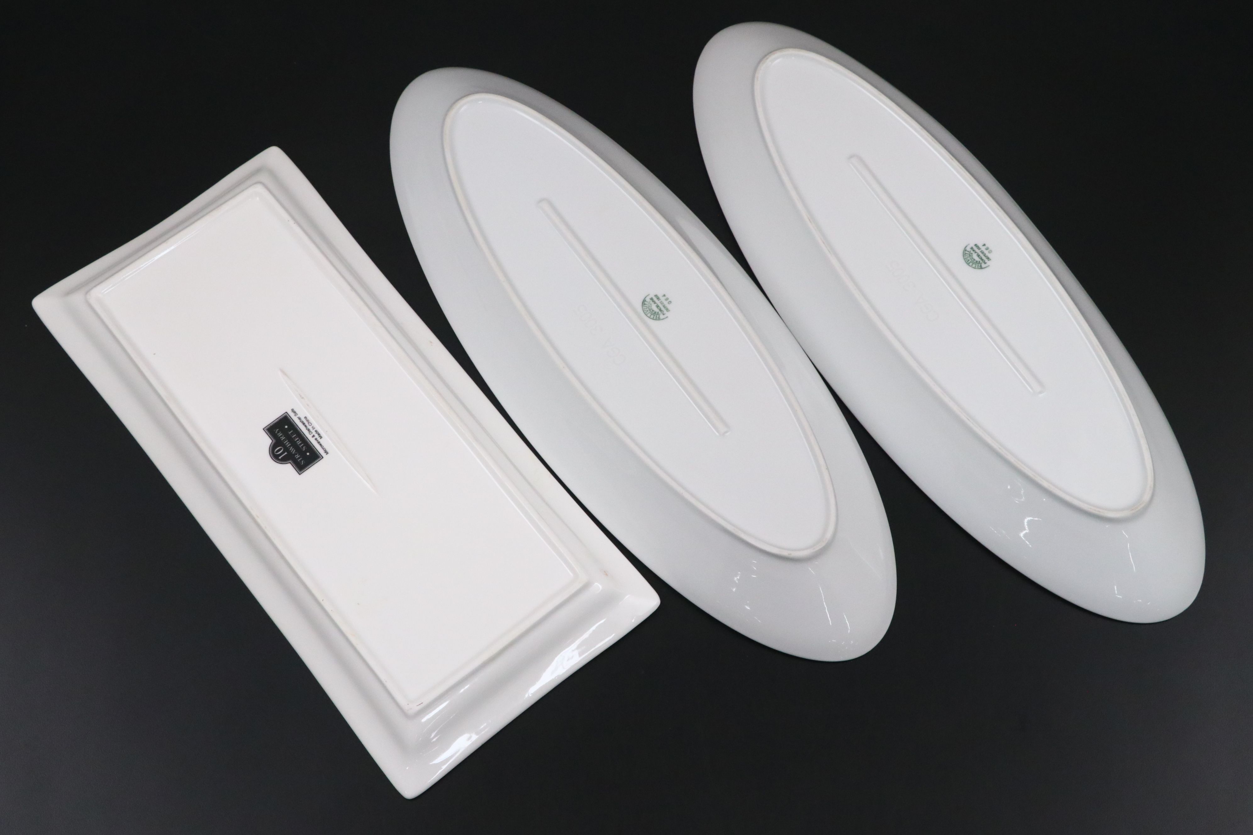 Pillivuyt "Culinaire White" French Porcelain Fish Platter and More Serveware