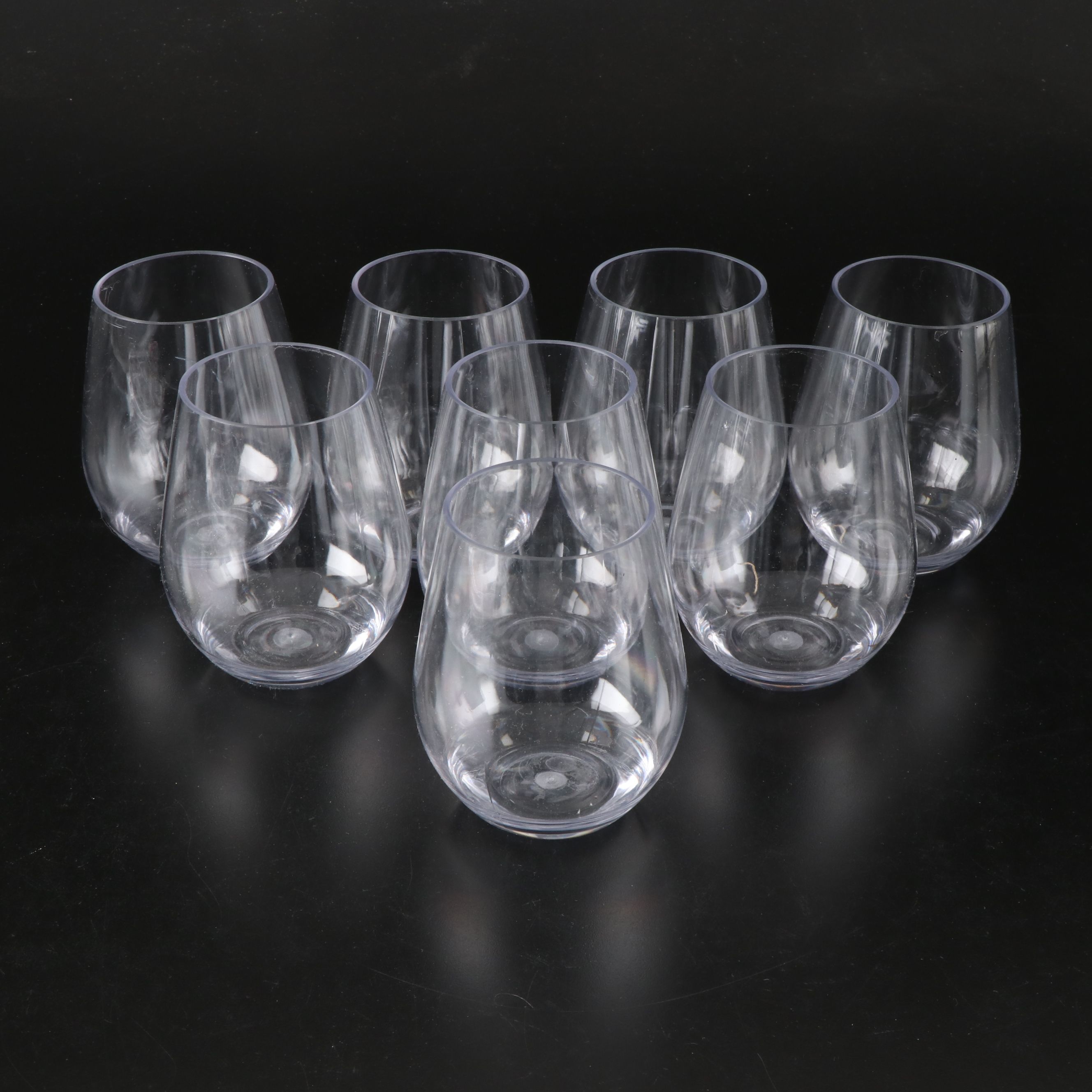 Guzzini Acrylic Divided Tray with Other Acrylic Ice Bucket and Wine Glasses