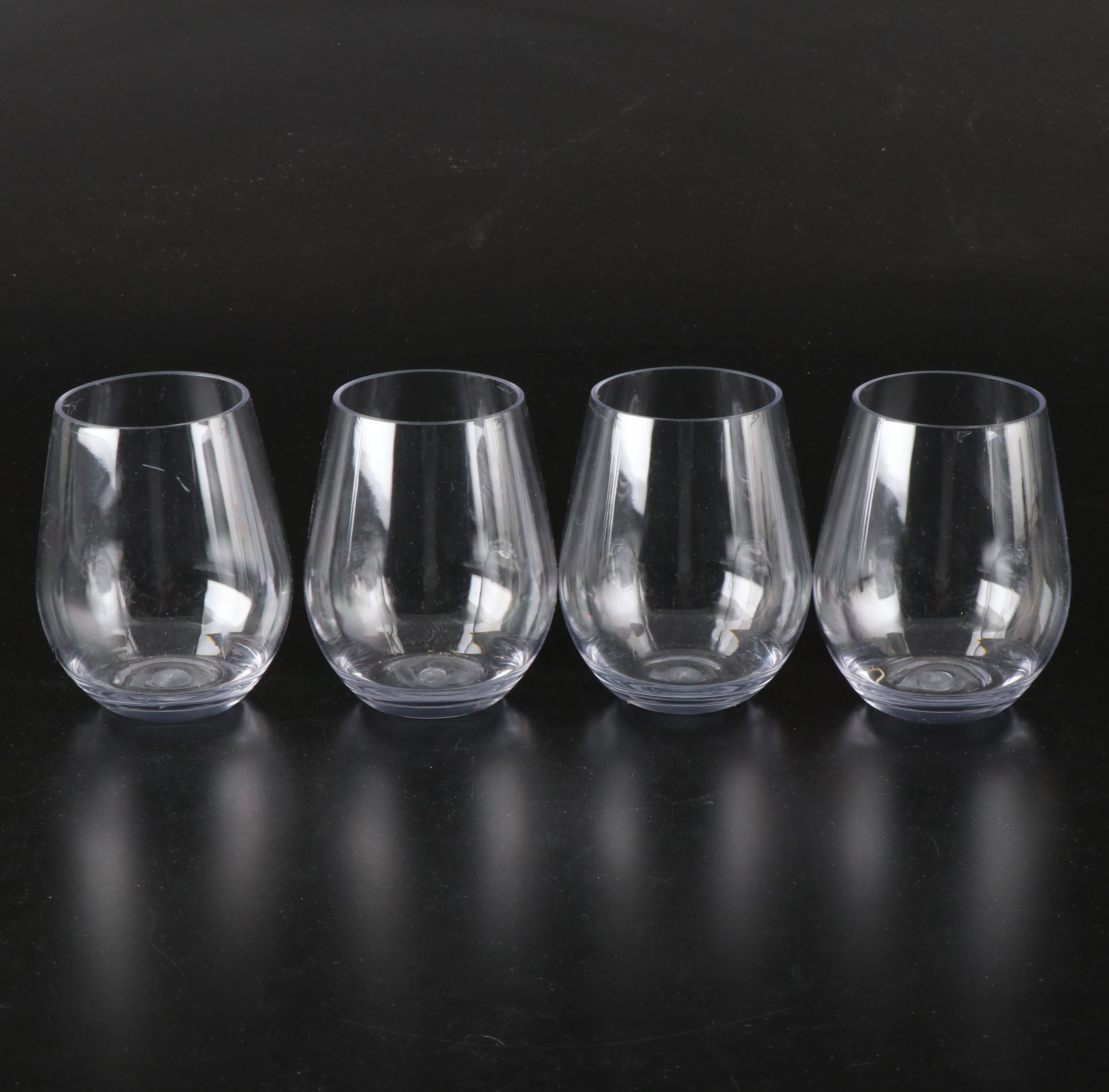 Guzzini Acrylic Divided Tray with Other Acrylic Ice Bucket and Wine Glasses