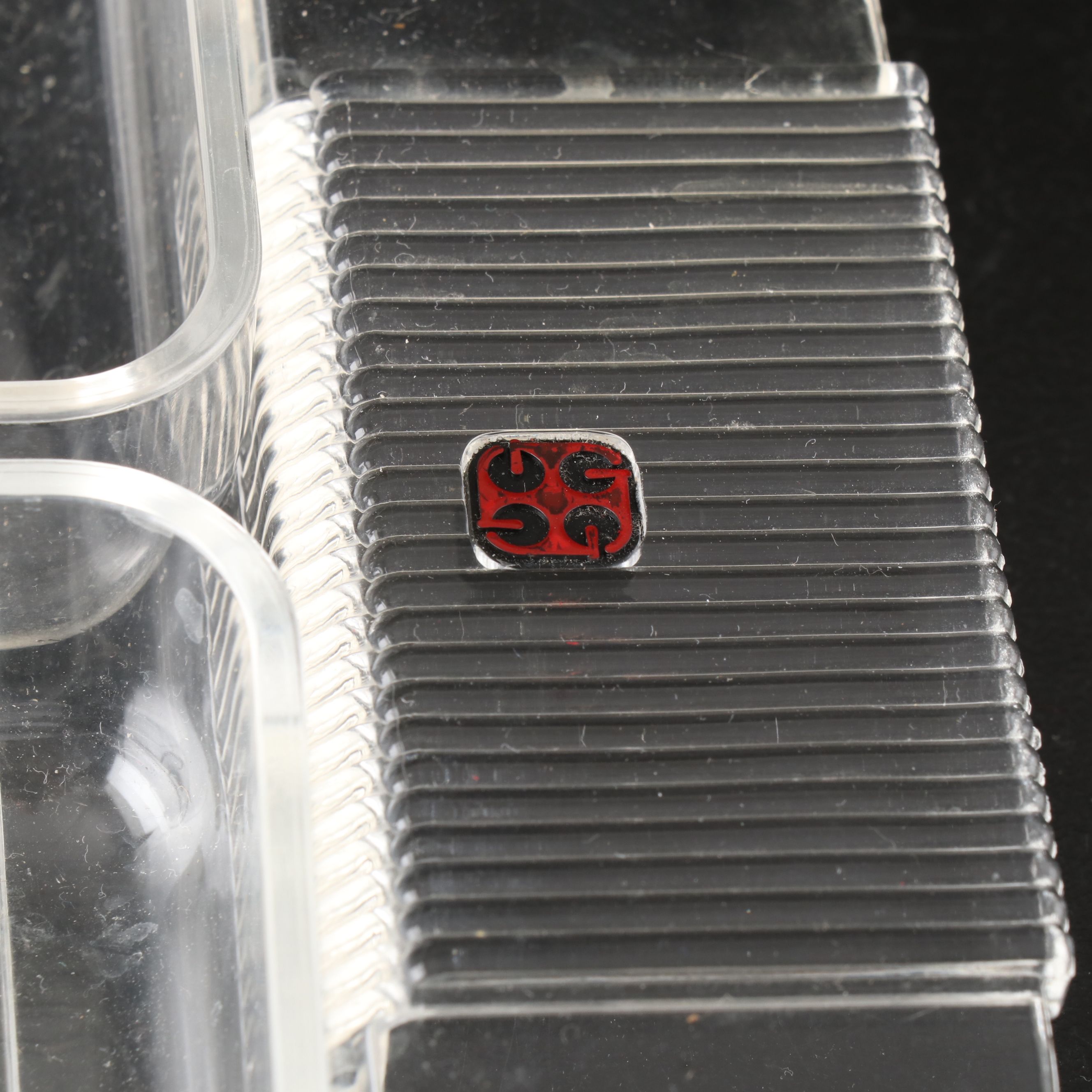 Guzzini Acrylic Divided Tray with Other Acrylic Ice Bucket and Wine Glasses