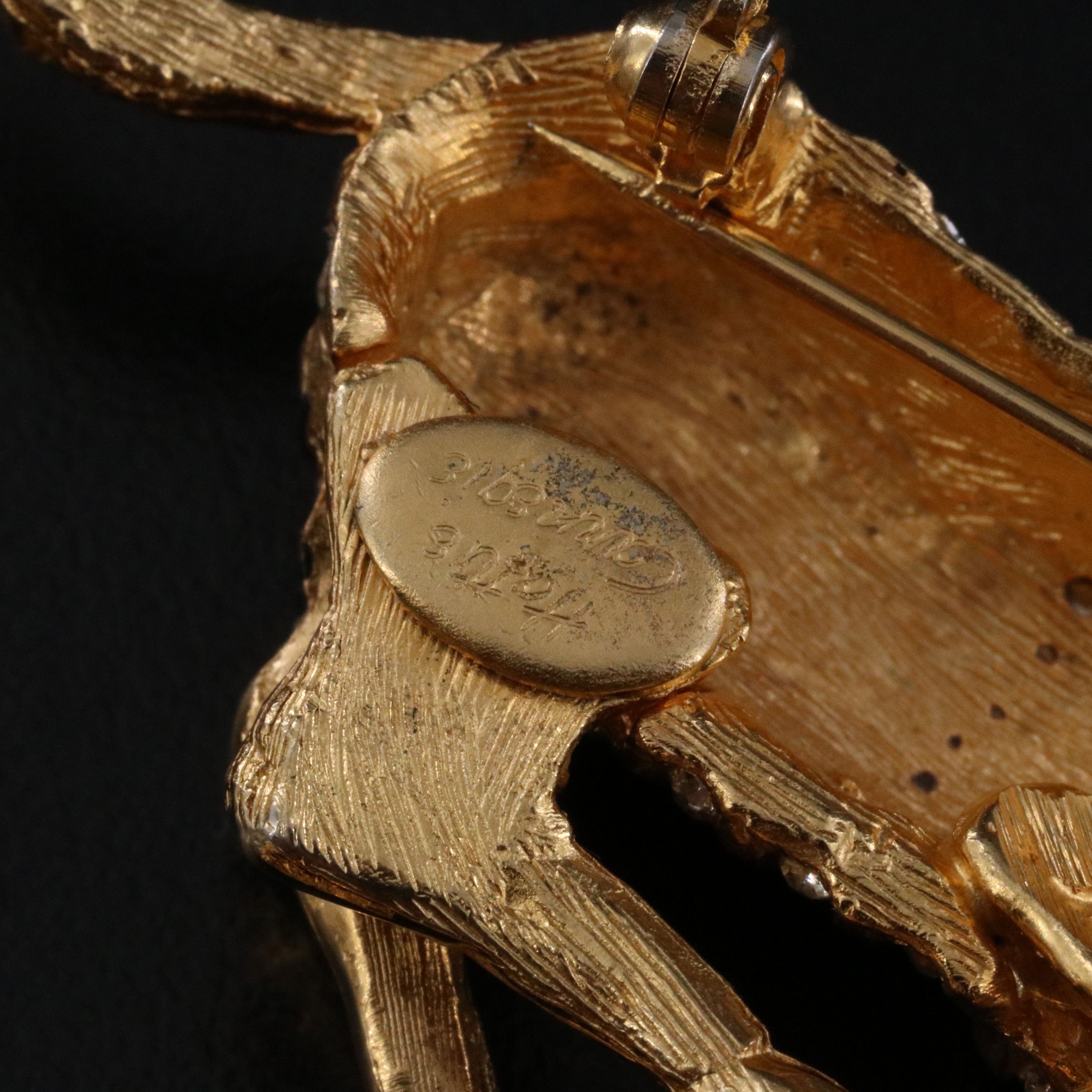 Hattie Carnegie Earrings and Zebra Brooch