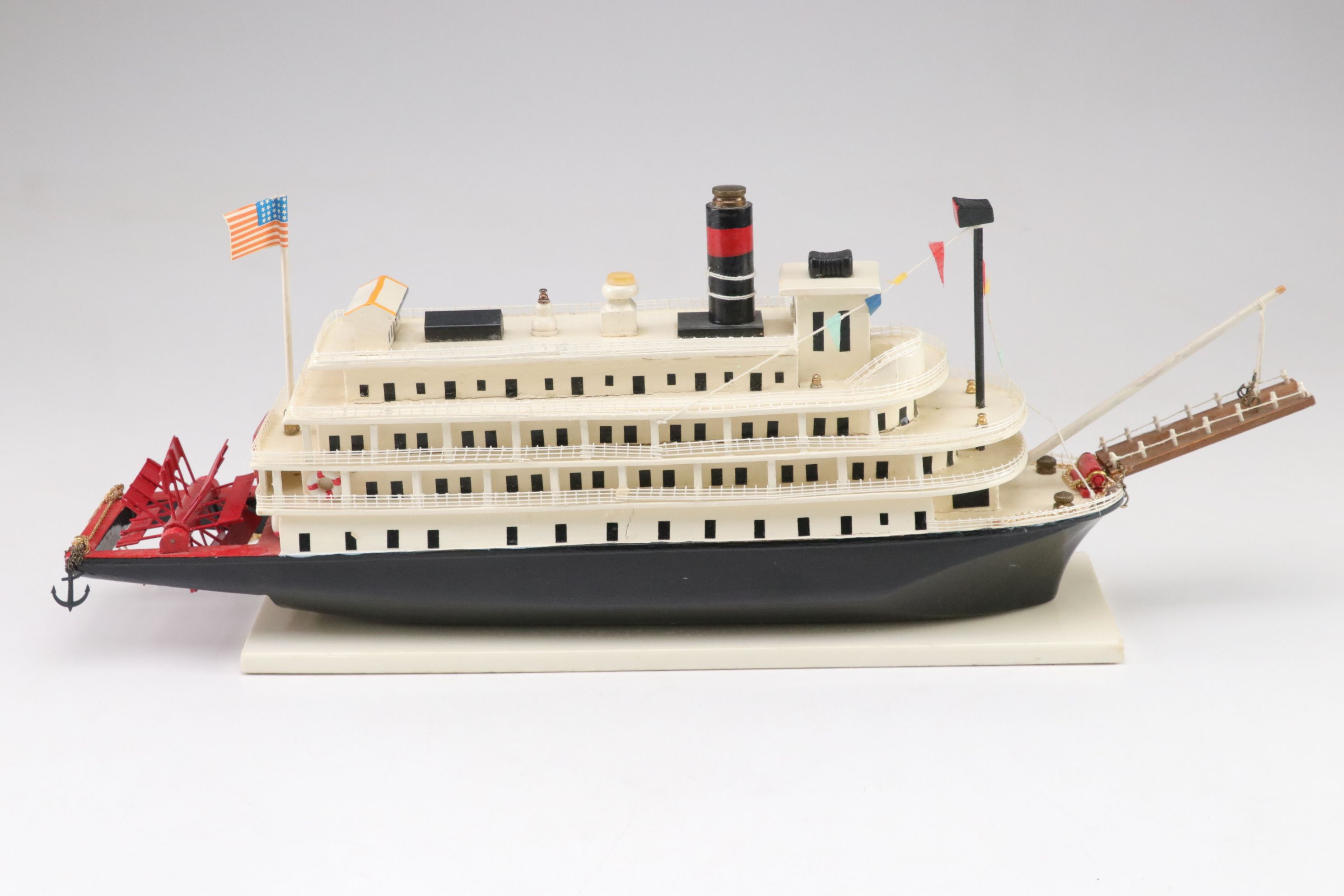 Hand-Crafted Sternwheel Steamboat Model