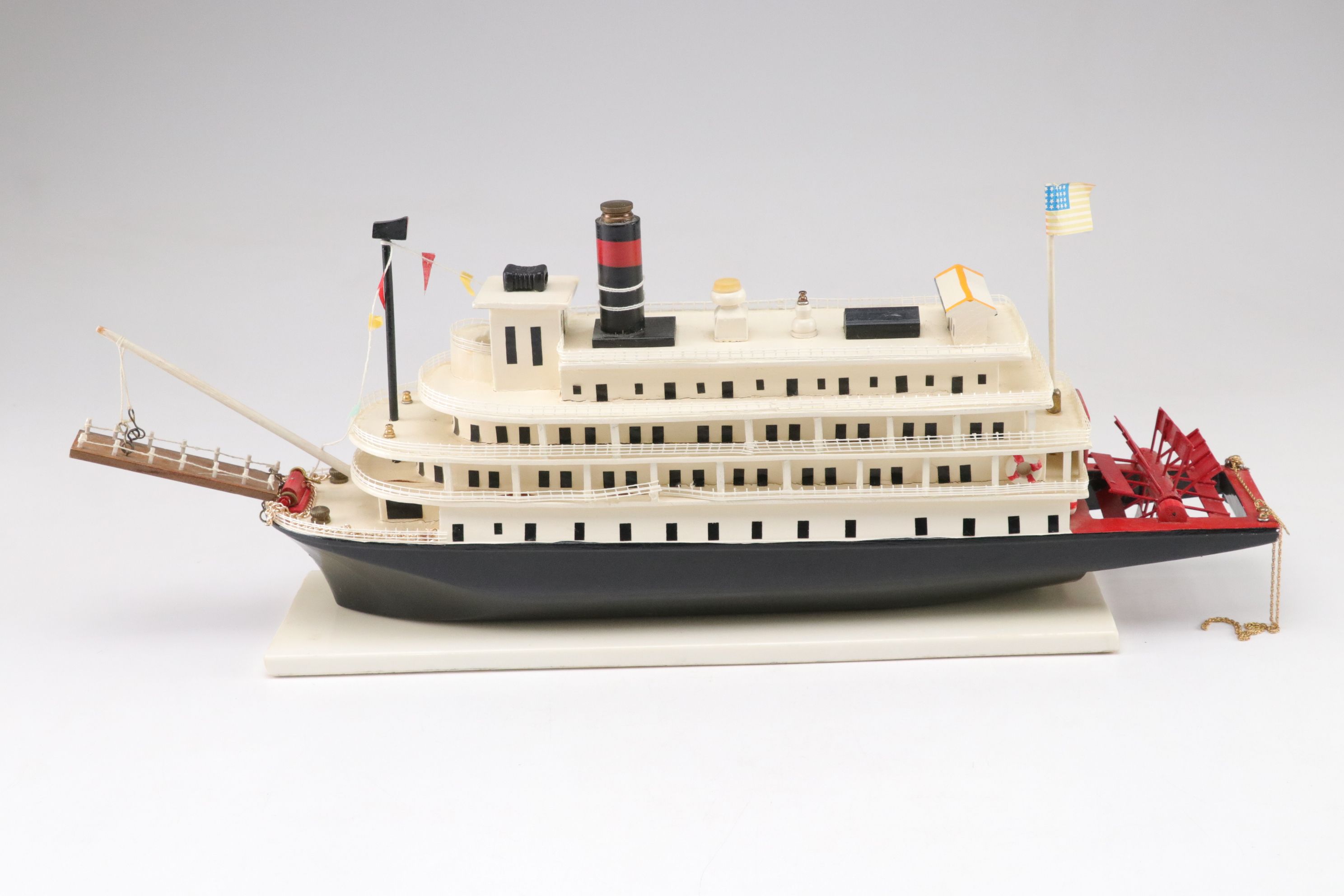 Hand-Crafted Sternwheel Steamboat Model