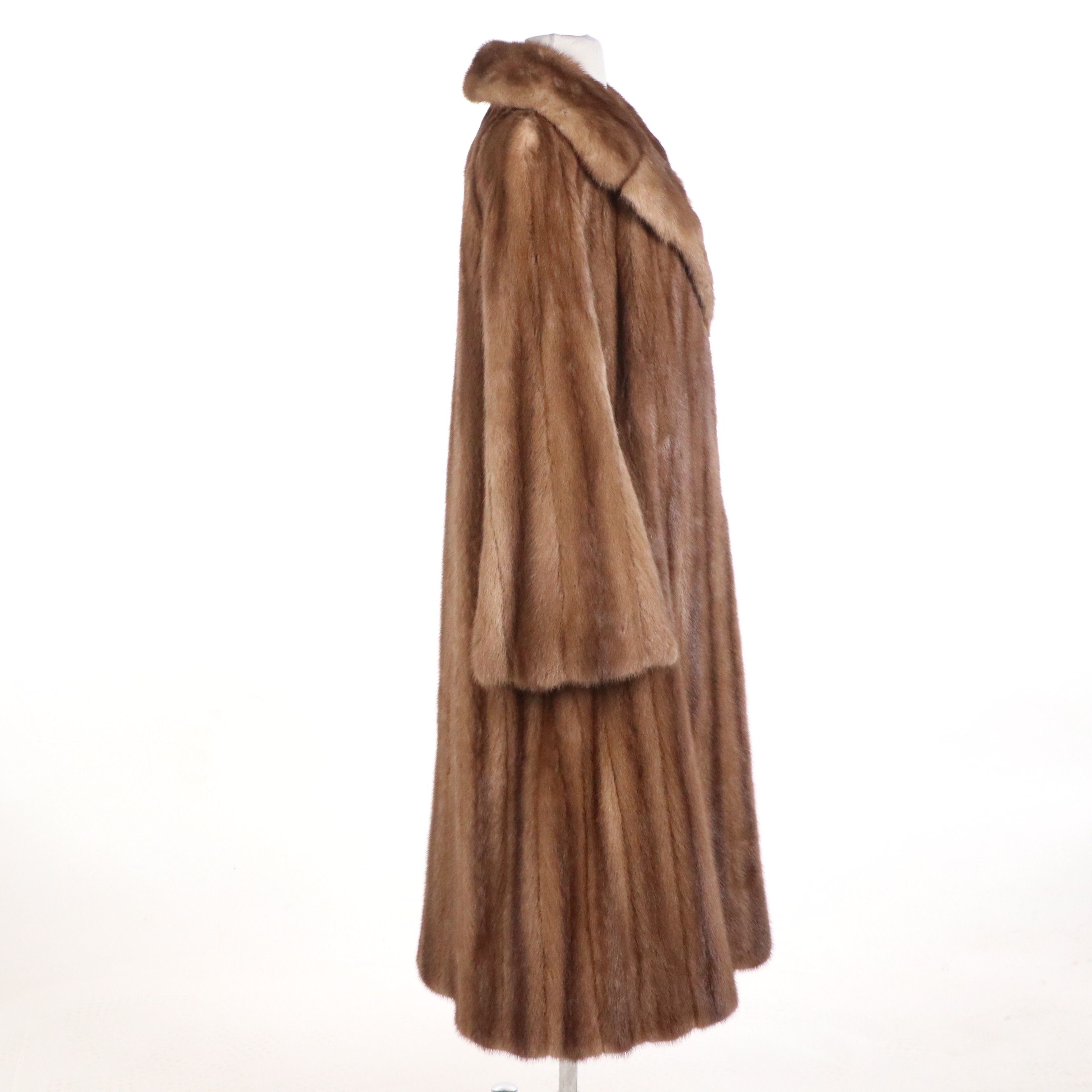 Shillito's Fur Salon Vintage Mink Fur Flared Sleeve Coat