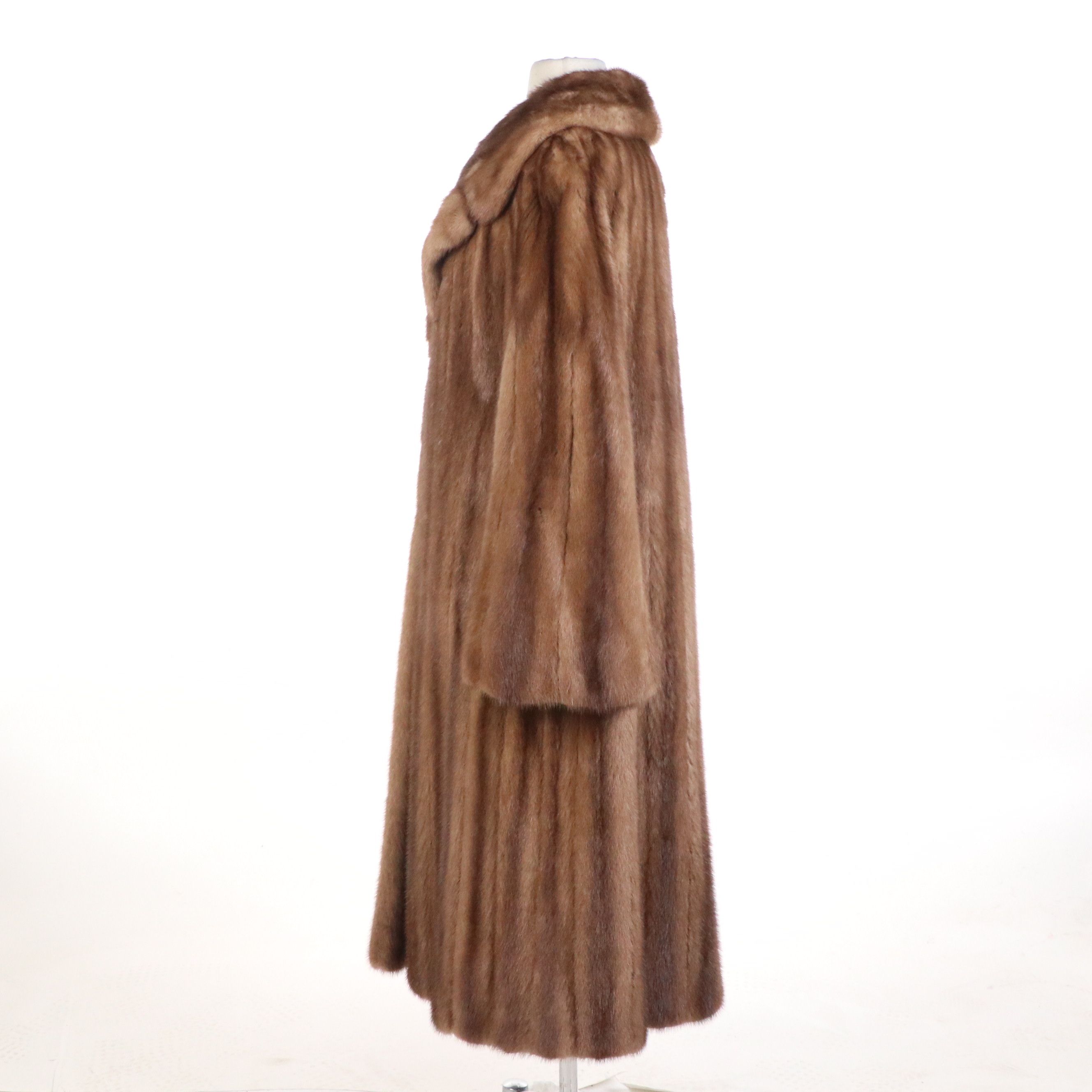 Shillito's Fur Salon Vintage Mink Fur Flared Sleeve Coat