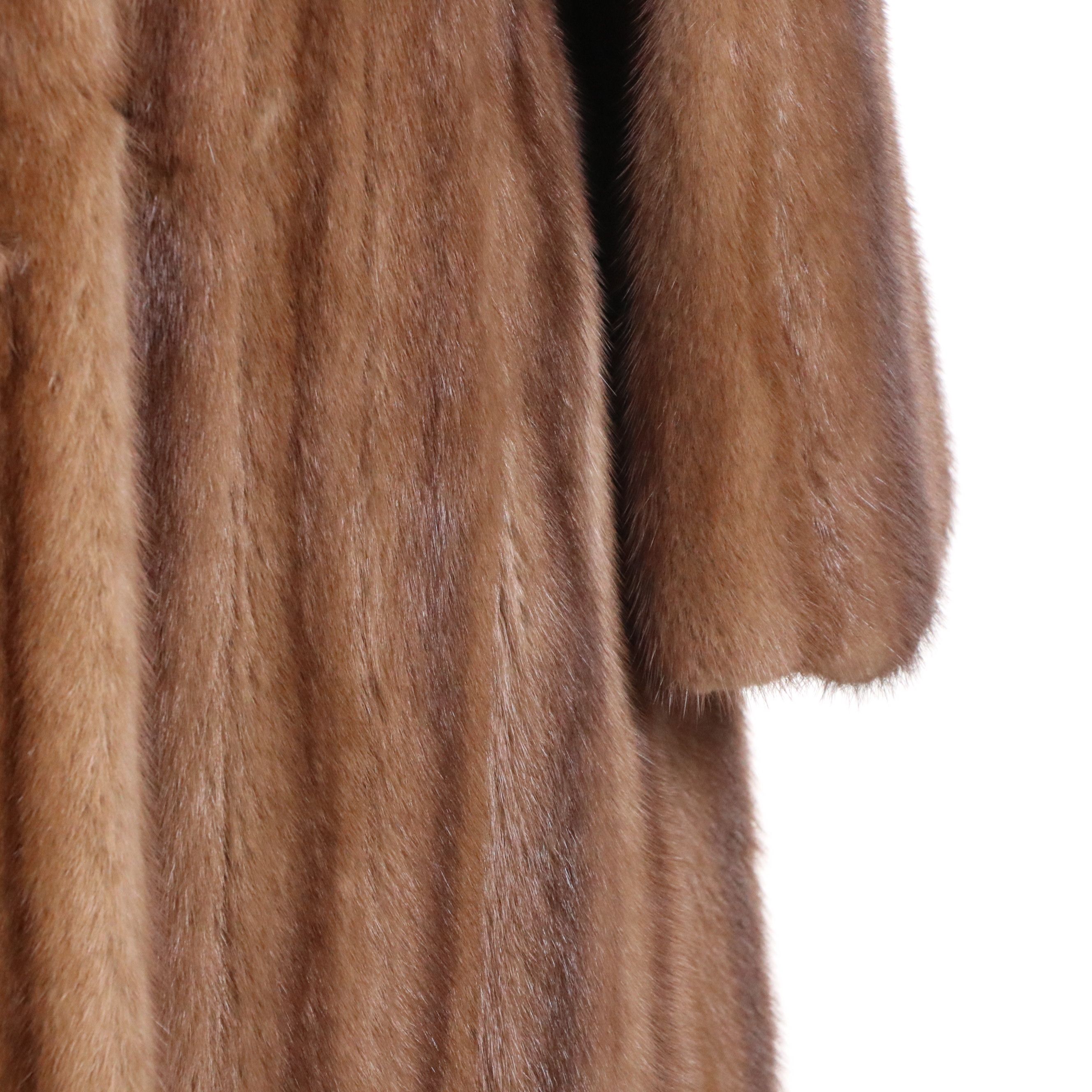 Shillito's Fur Salon Vintage Mink Fur Flared Sleeve Coat