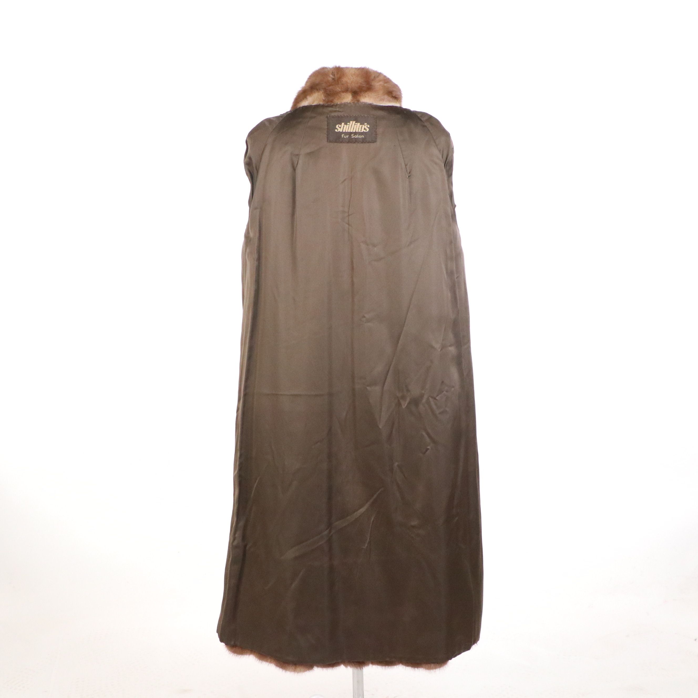 Shillito's Fur Salon Vintage Mink Fur Flared Sleeve Coat