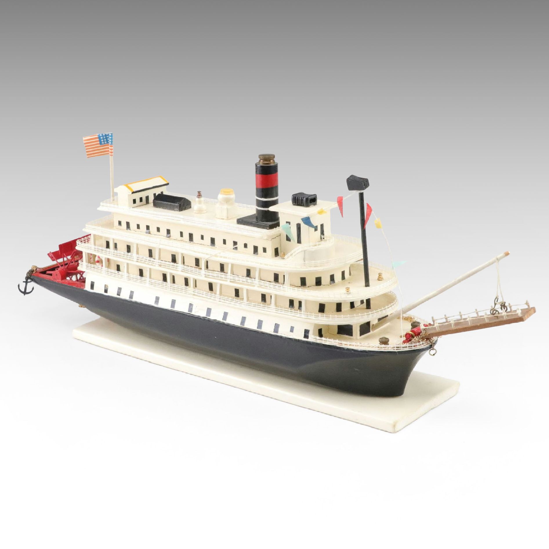 Hand-Crafted Sternwheel Steamboat Model