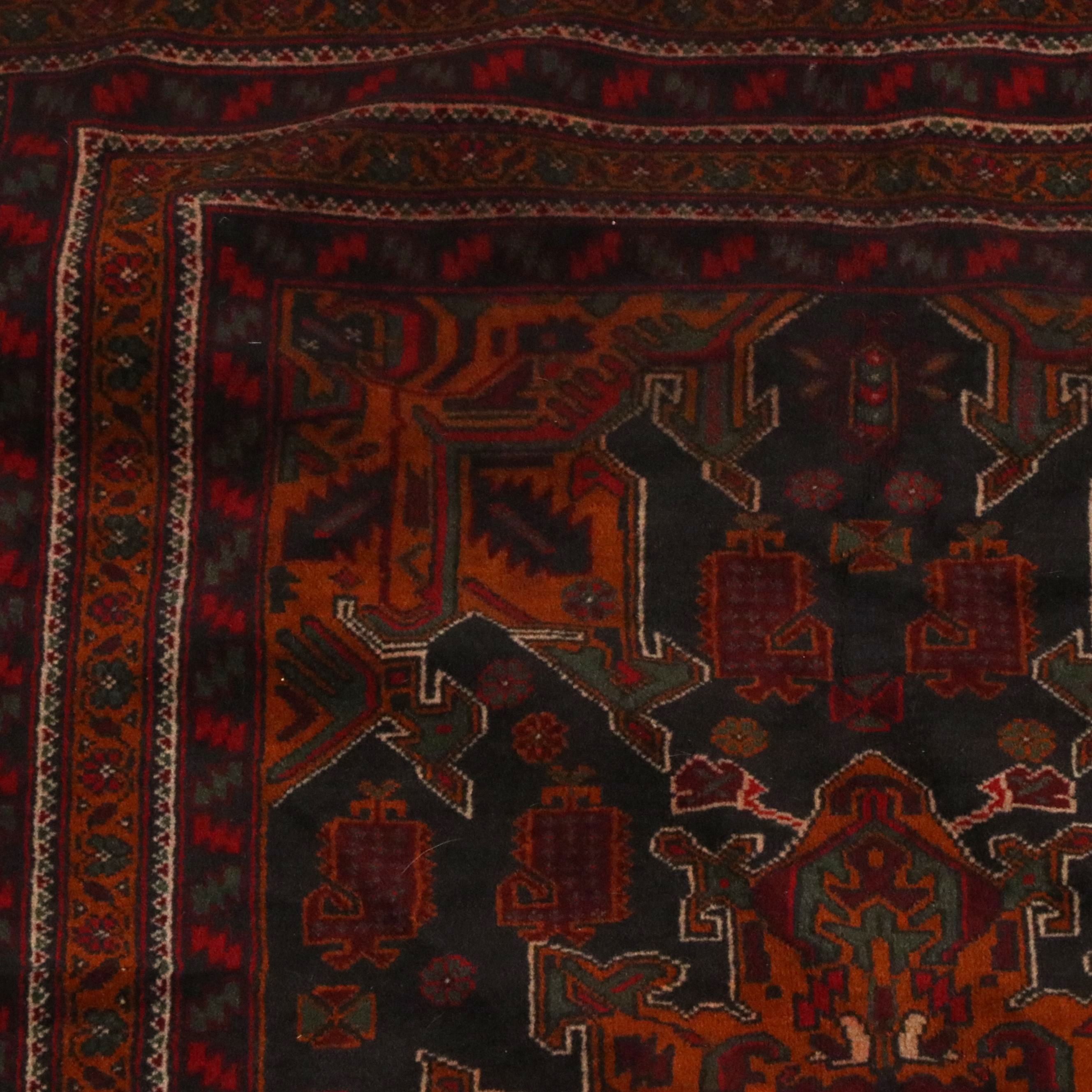 3'1 x 5'6 Hand-Knotted Afghan Taimani Area Rug