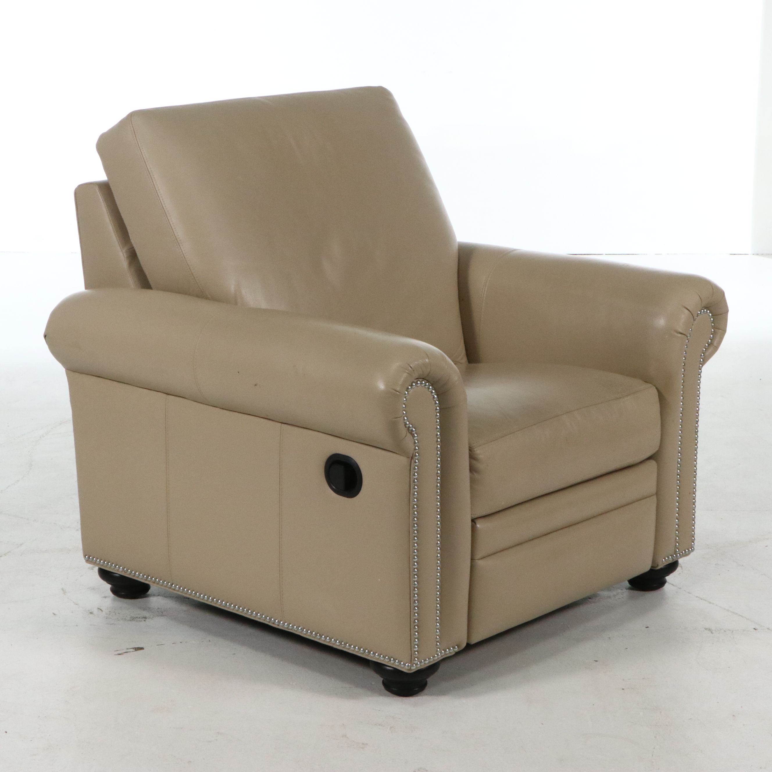 Contemporary Ethan Allen Leather Recliner