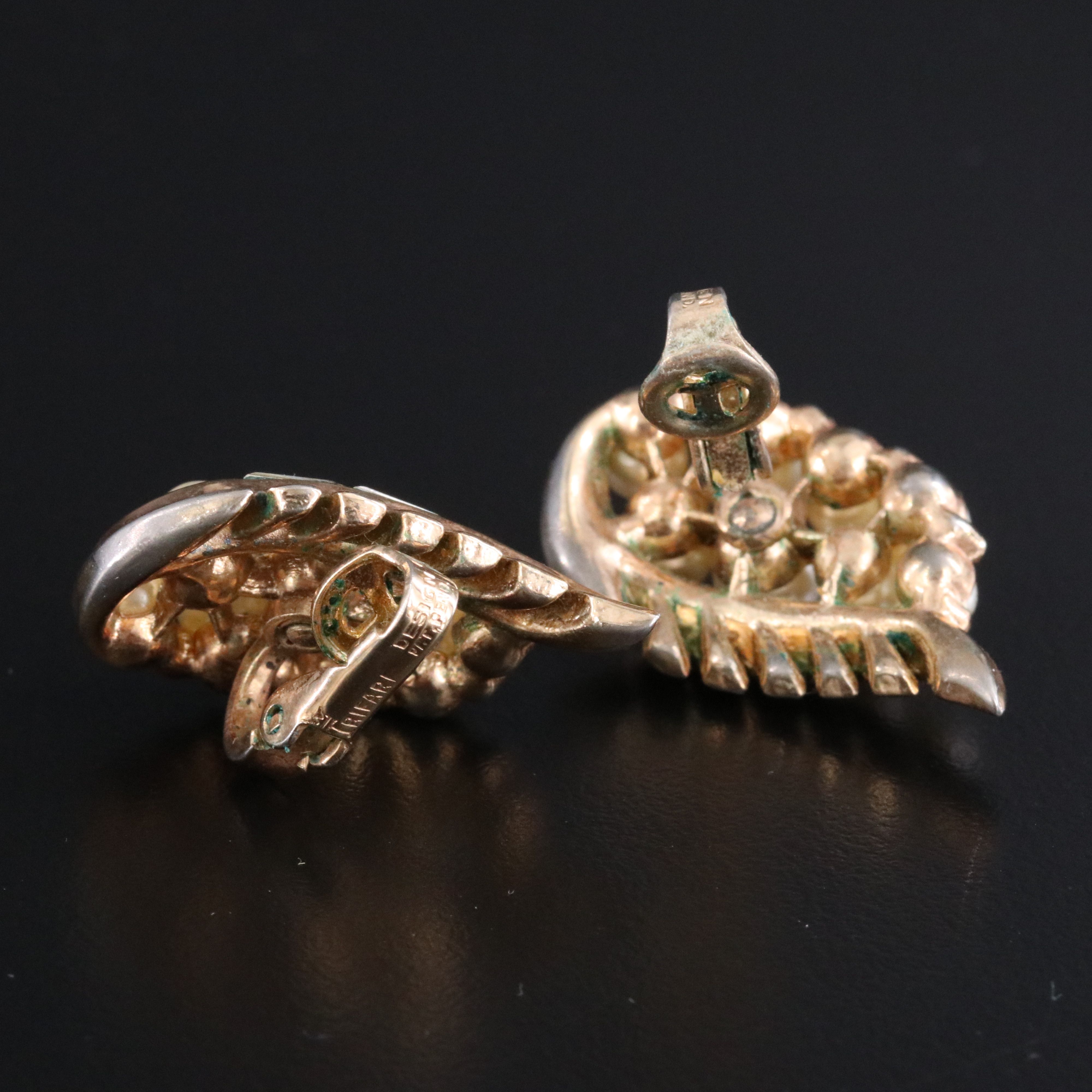 Crown Trifari Necklace and Bracelet Set with Earrings, c. 1945