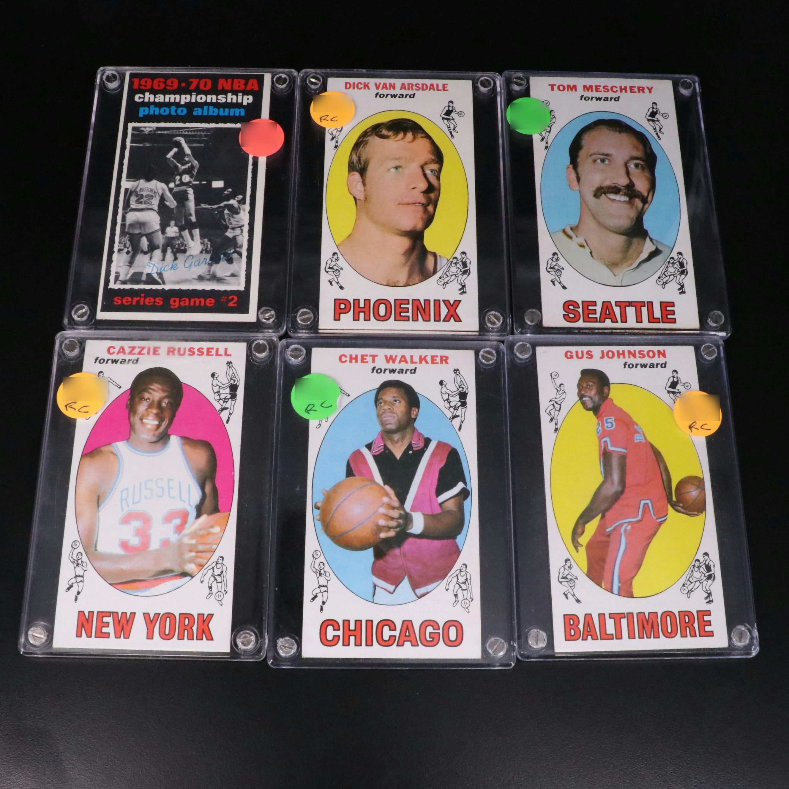 Topps Basketball Cards Featuring Walt Frazier, John Havlicek, and More