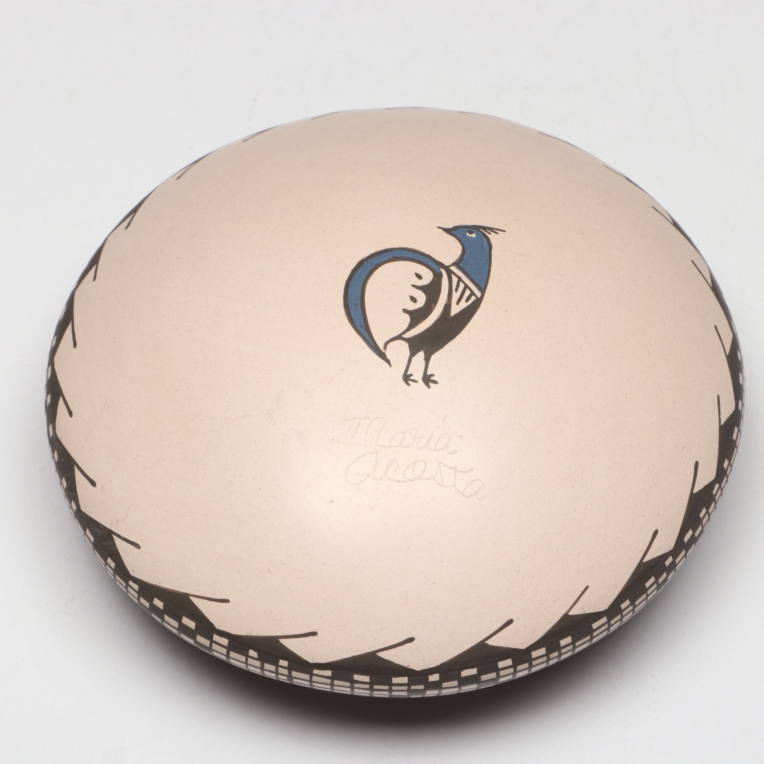 Maria Acosta Mata Ortiz Pottery Seed Pot