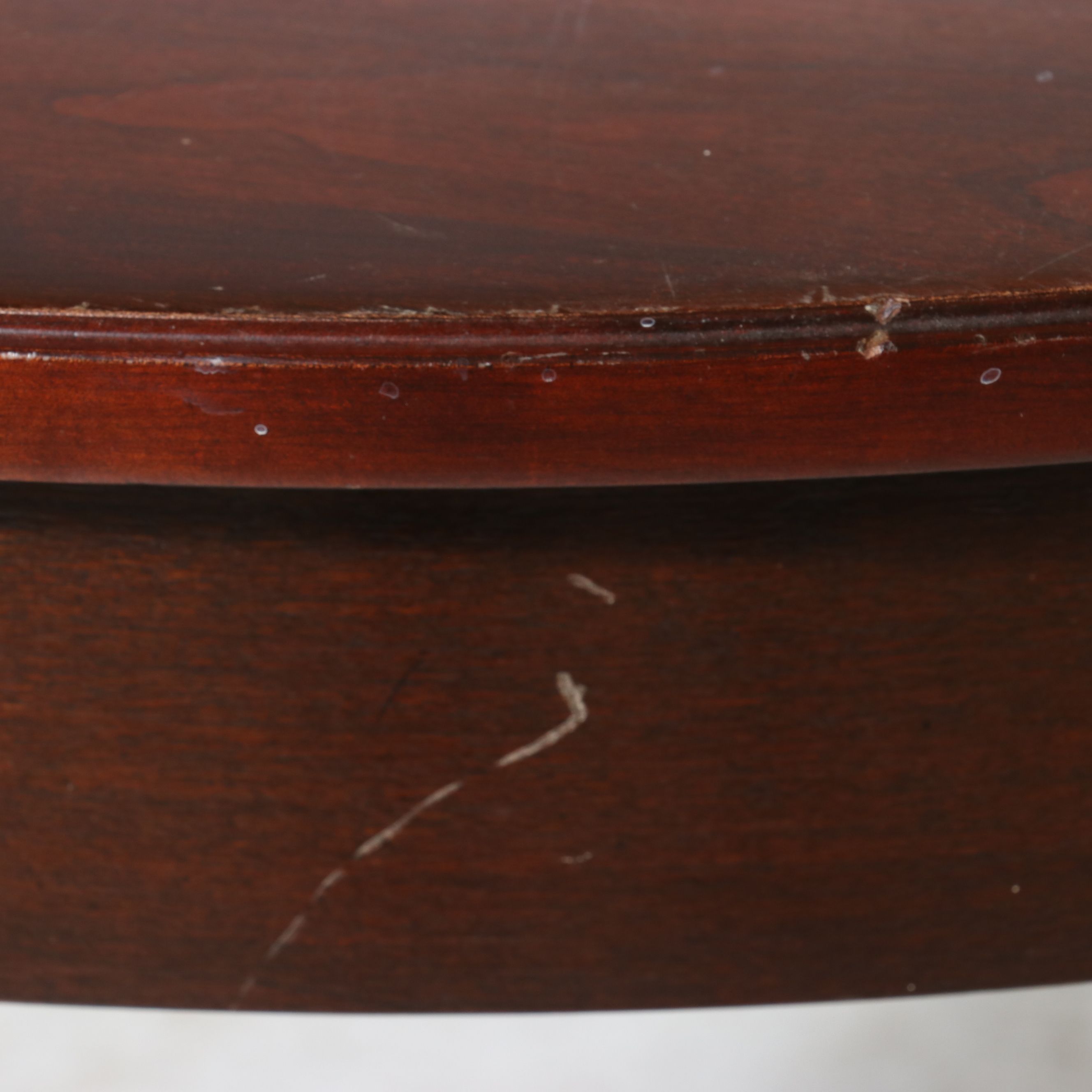 Ethan Allen Federal Style Mahogany Demilune Hall Table