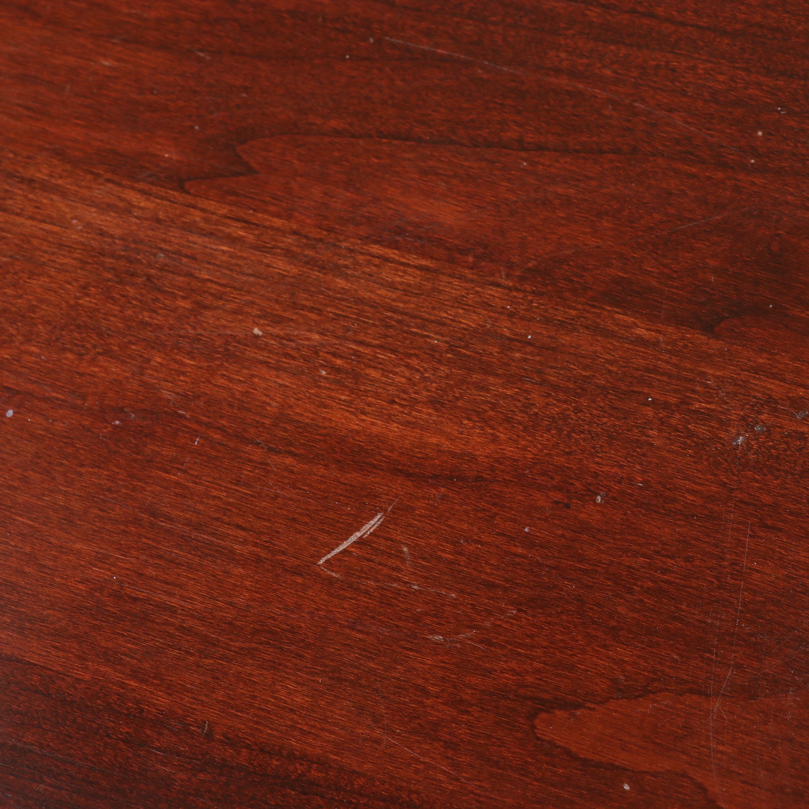 Ethan Allen Federal Style Mahogany Demilune Hall Table