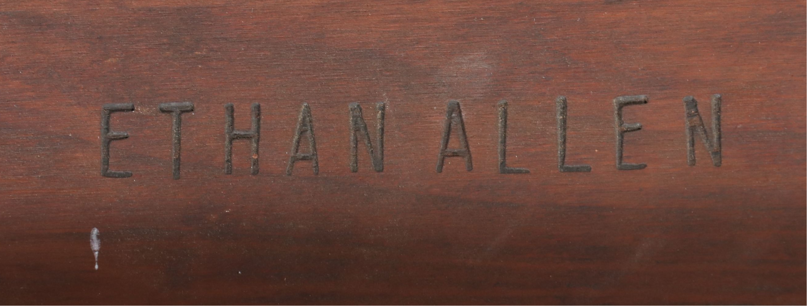 Ethan Allen Federal Style Mahogany Demilune Hall Table