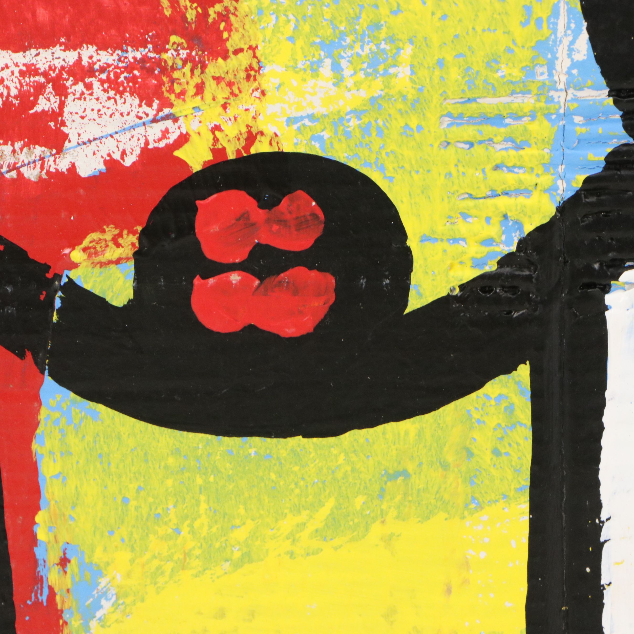 Abiola Idowu Acrylic Painting "Twins," 2024