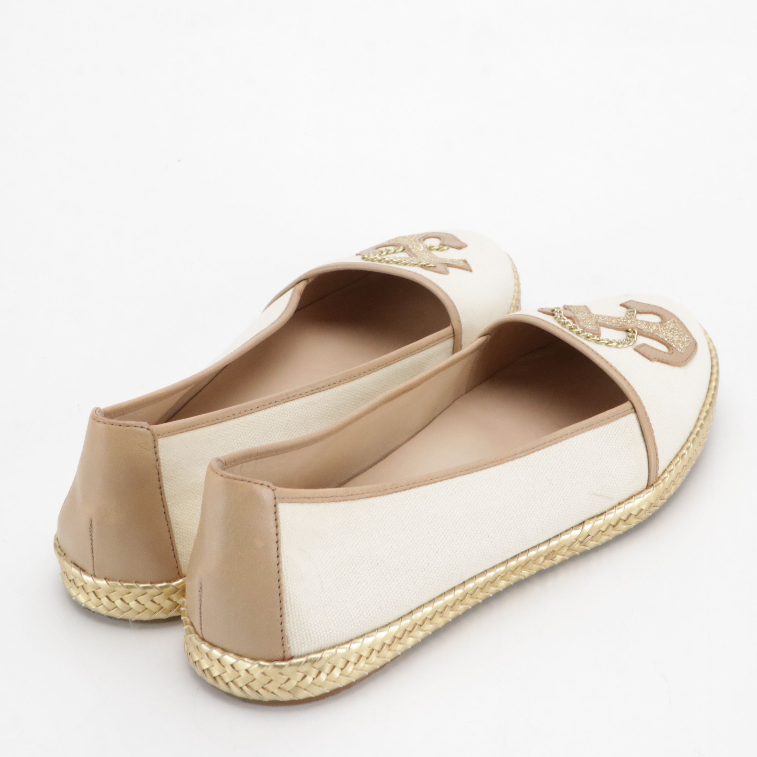 Nurture Marina Flats in Canvas and Leather with Box