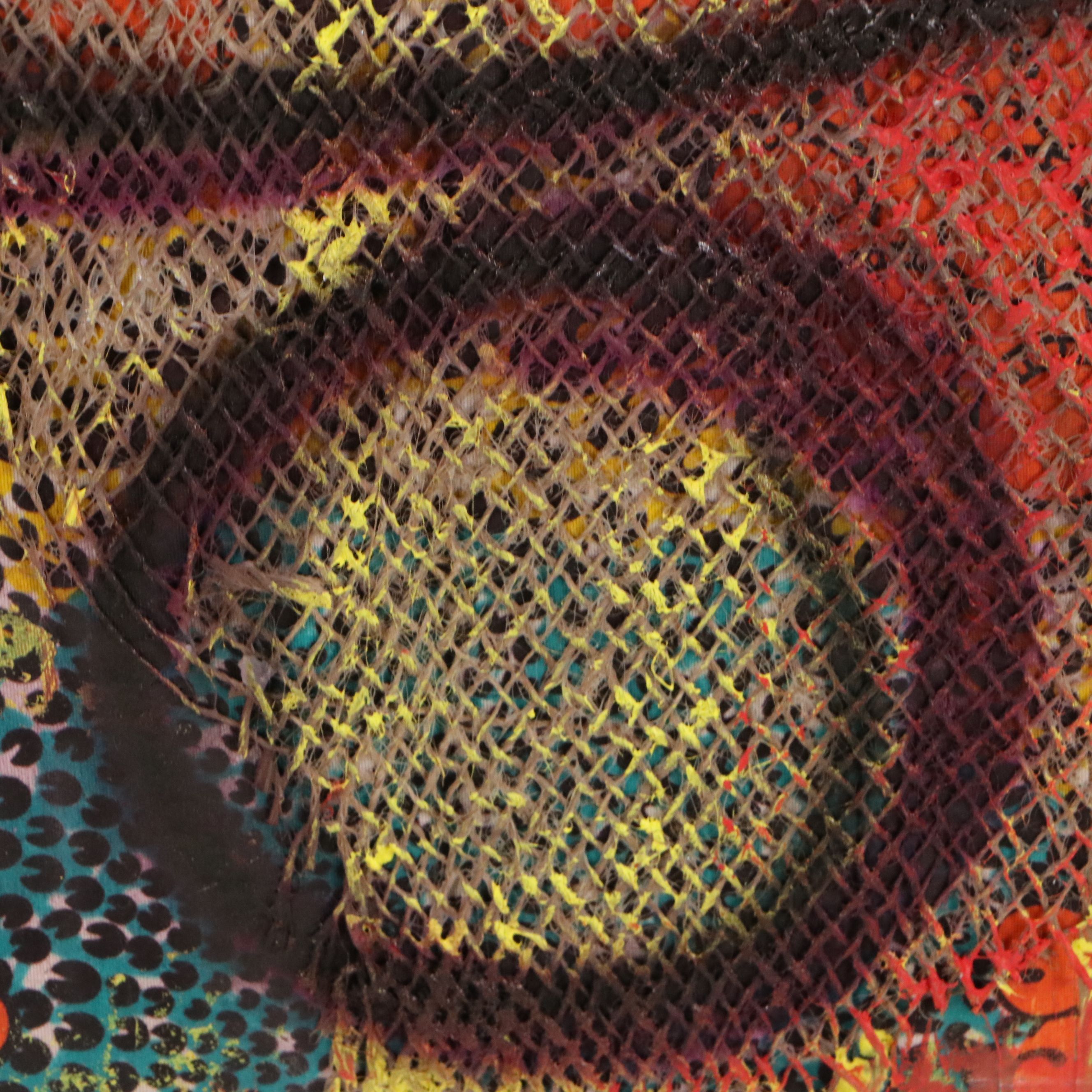 Abiola Idowu Mixed Media Painting "My Sugar," 2023