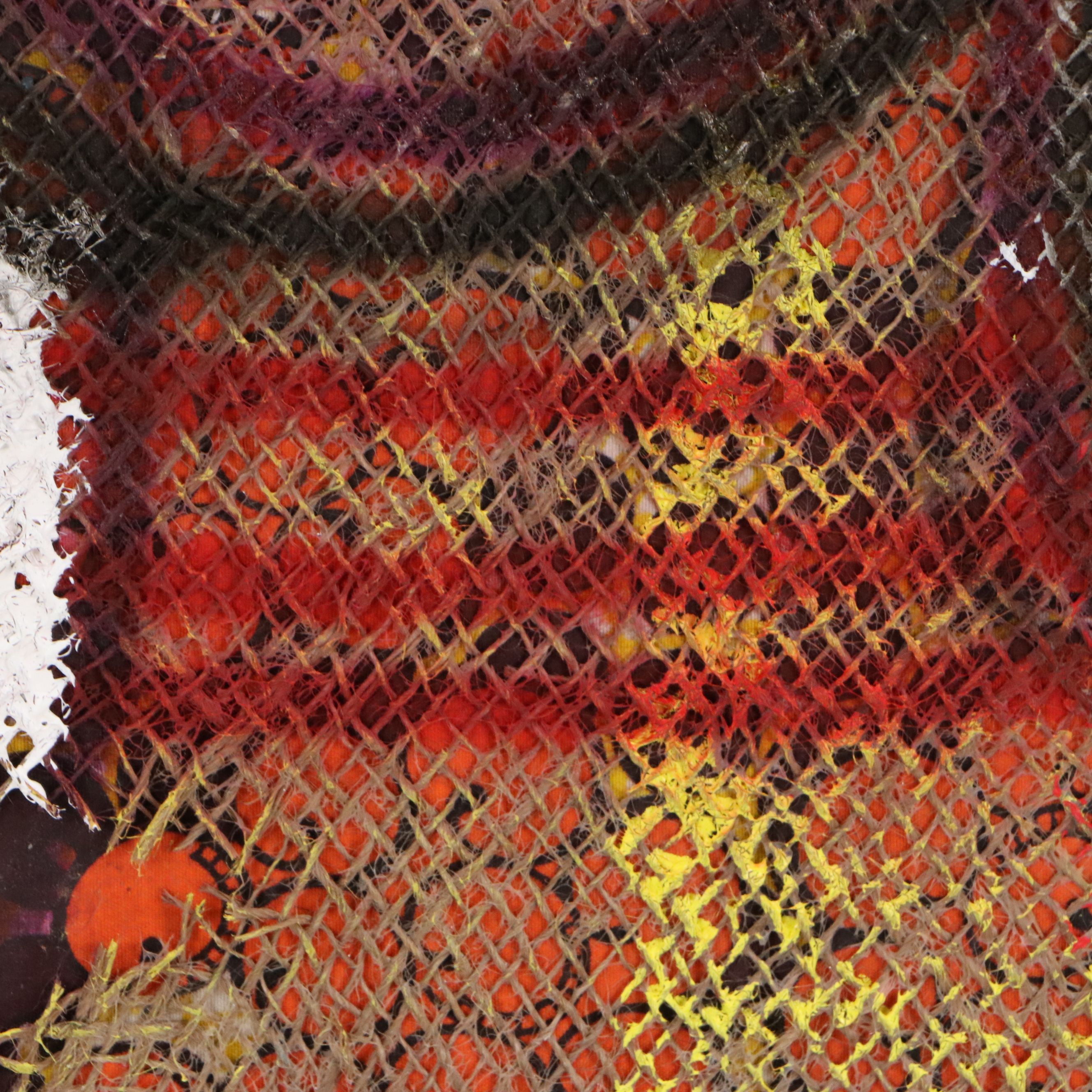 Abiola Idowu Mixed Media Painting "My Sugar," 2023