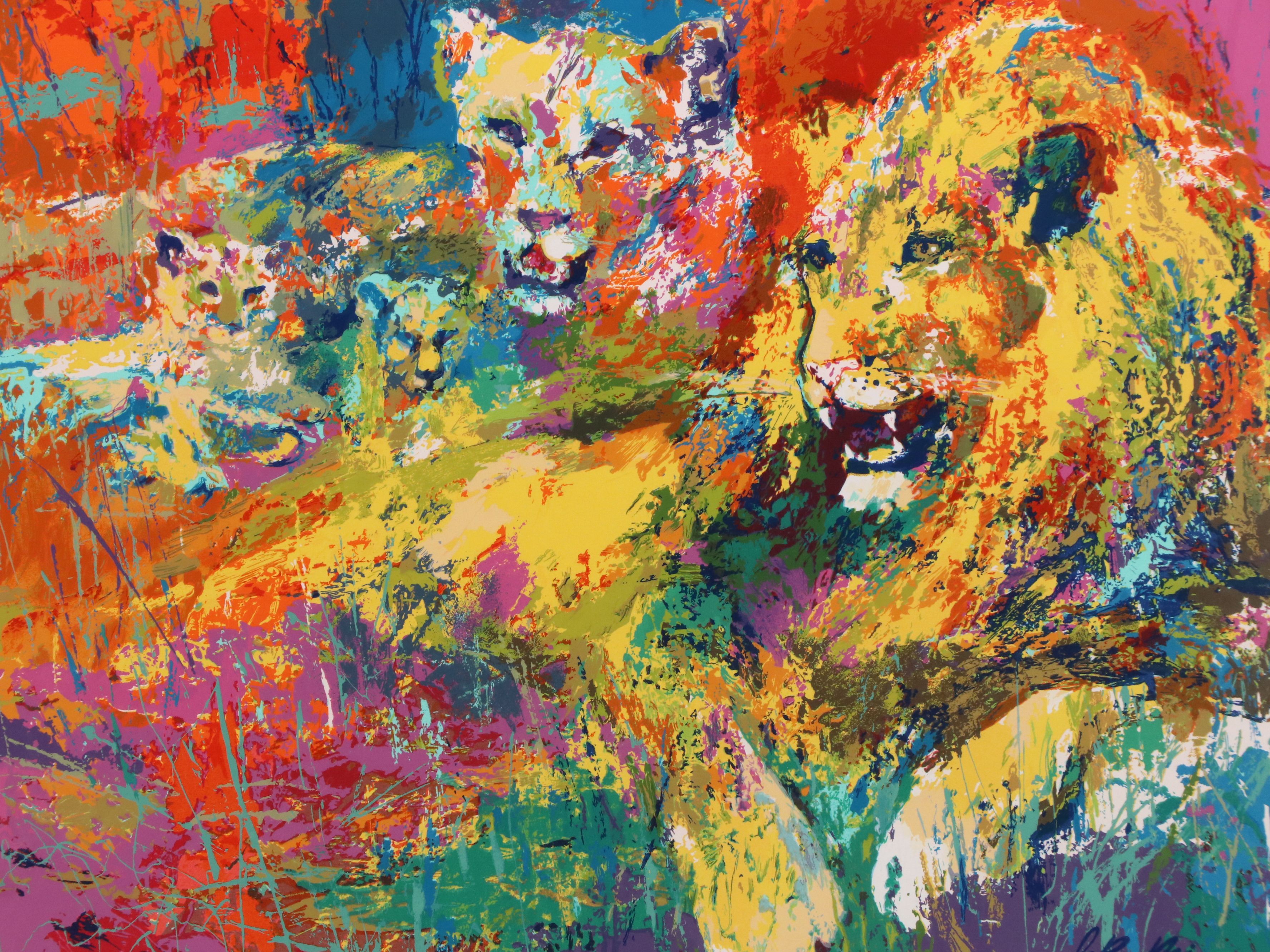 LeRoy Neiman Serigraph "Royal Family," Circa 1996