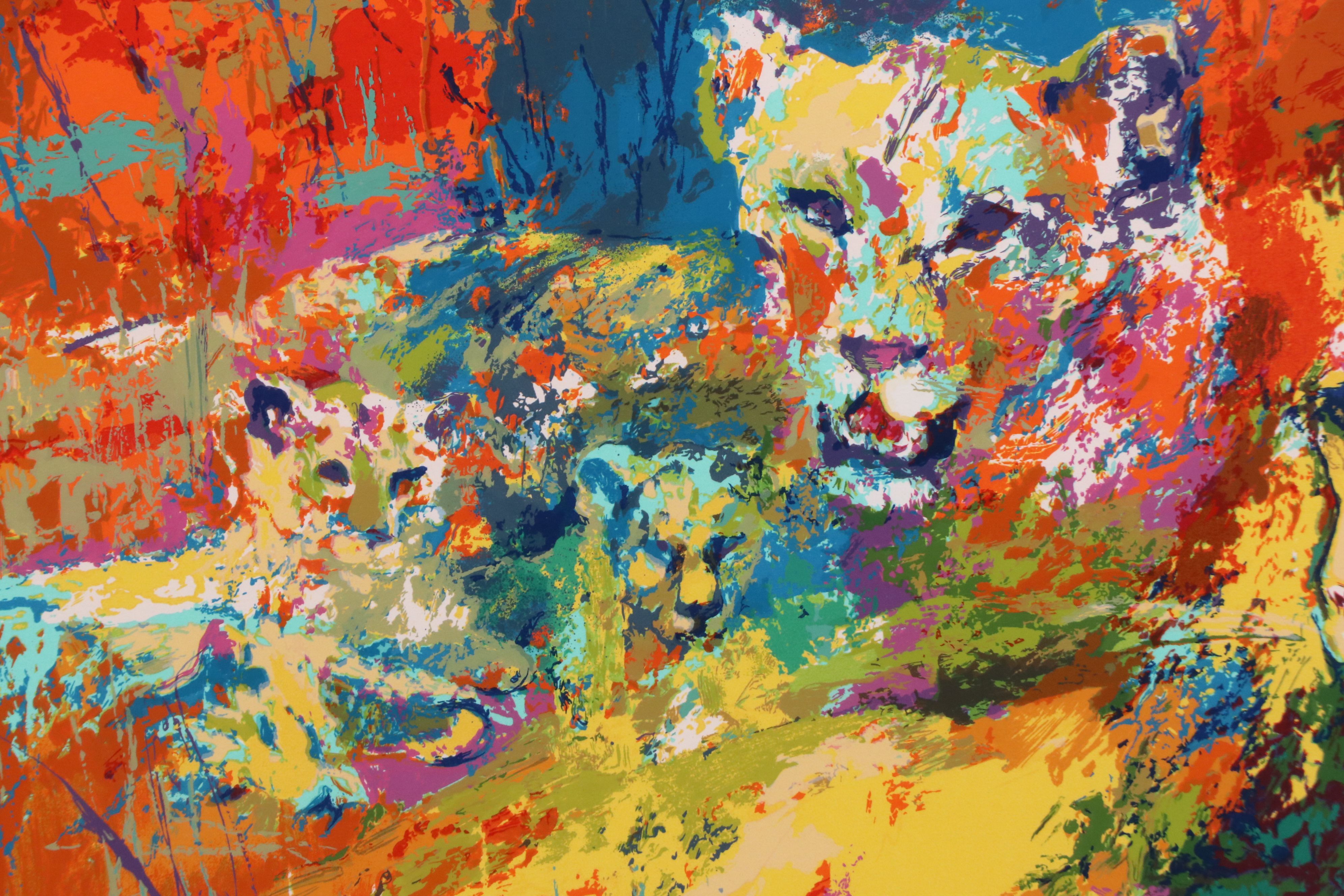 LeRoy Neiman Serigraph "Royal Family," Circa 1996