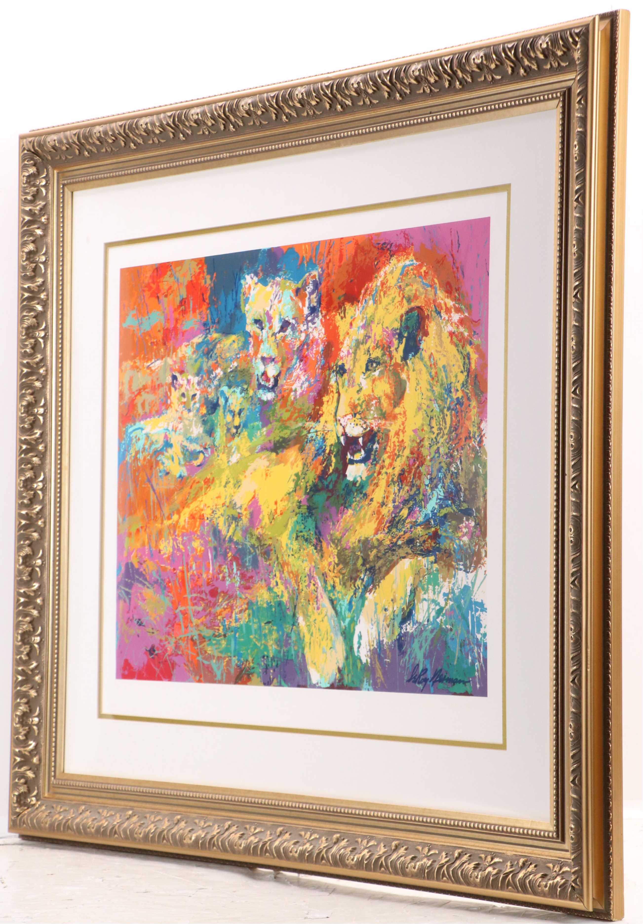 LeRoy Neiman Serigraph "Royal Family," Circa 1996