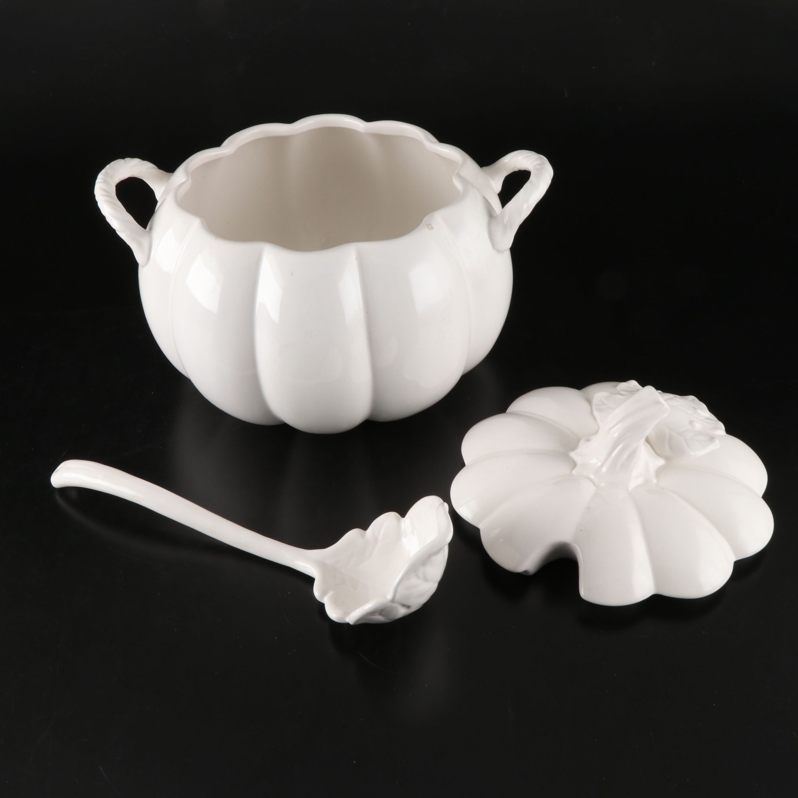 Mikasa "English Countryside" Embossed Ceramic Dinnerware with Pumpkin Tureen