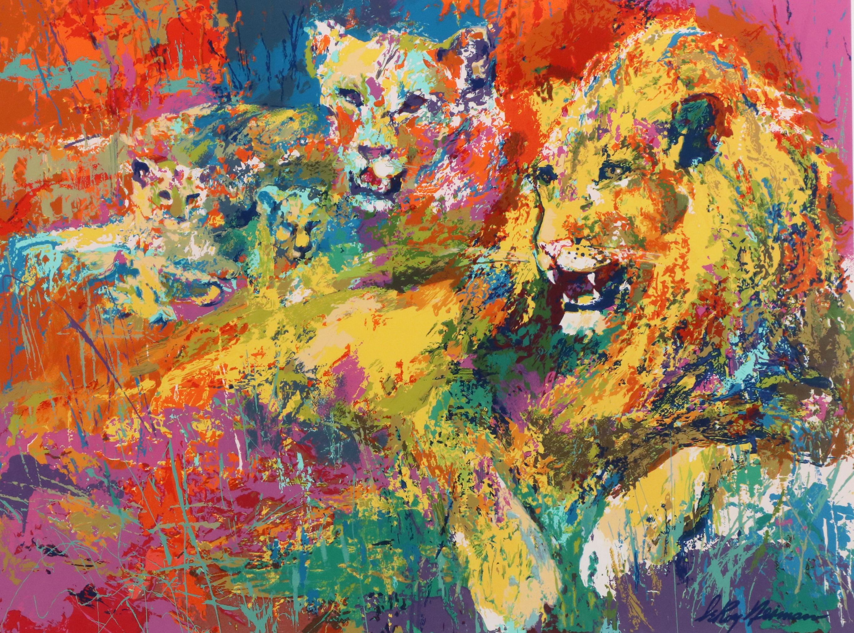 LeRoy Neiman Serigraph "Royal Family," Circa 1996