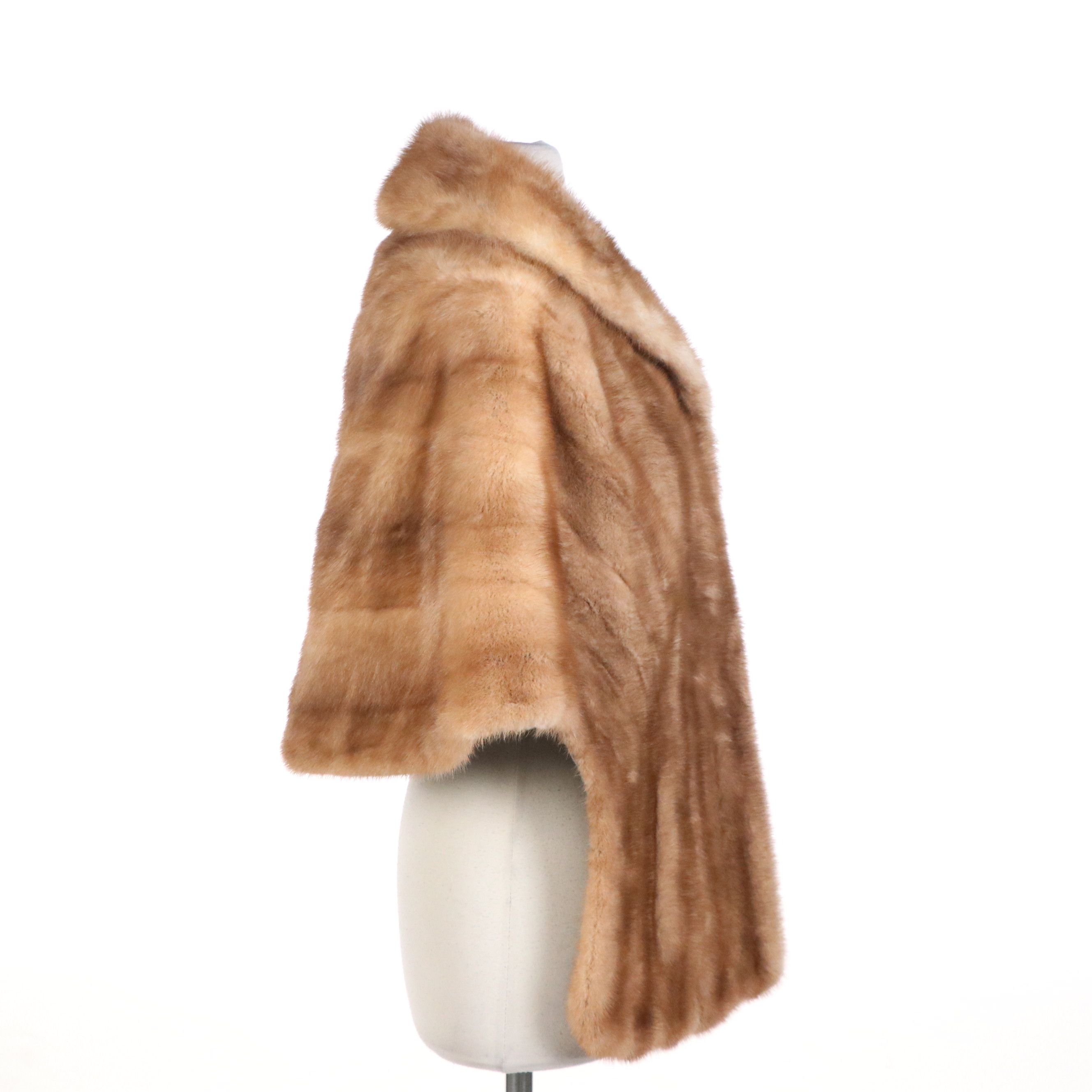 Collared Mink Fur Shawl From Fettner Friedman Furs