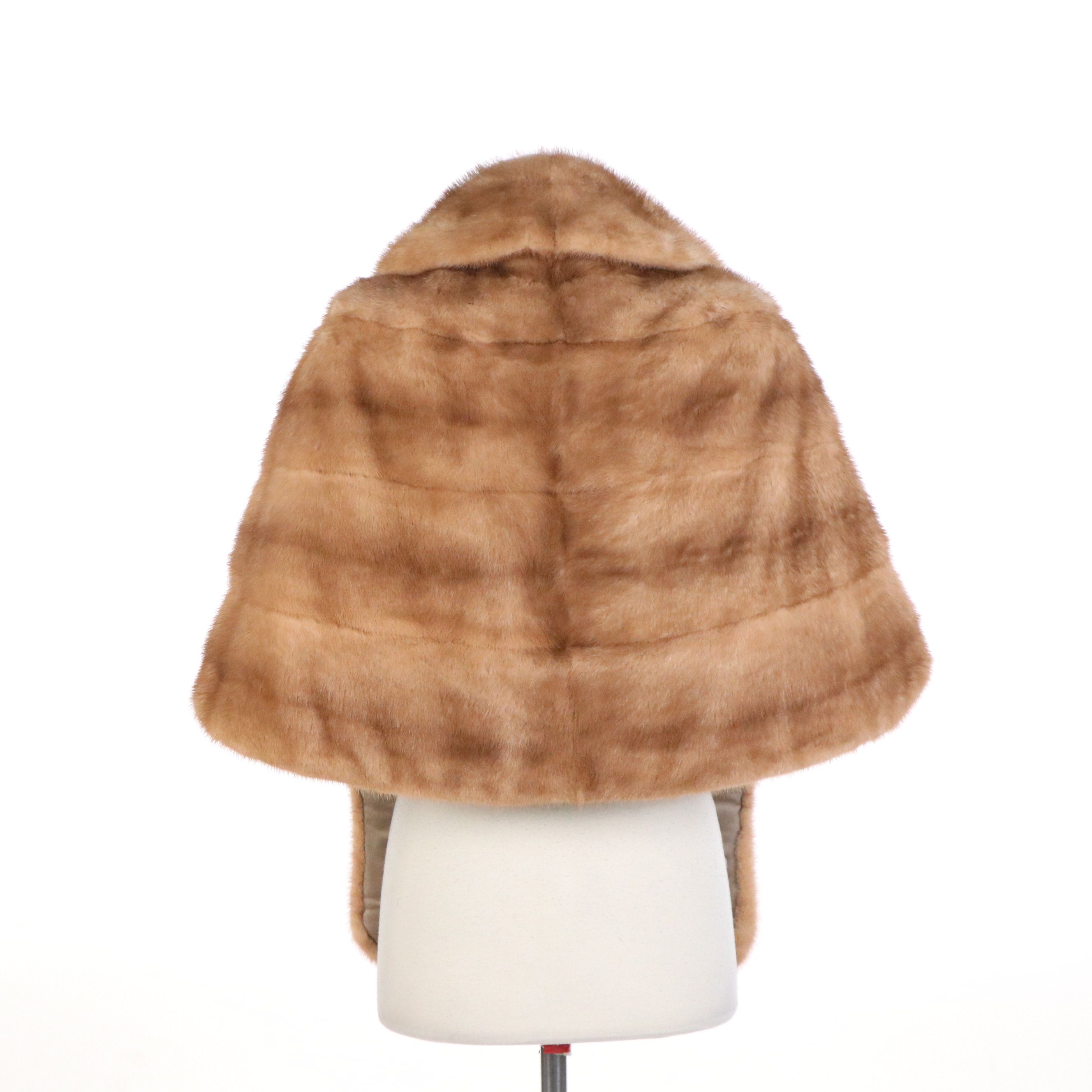 Collared Mink Fur Shawl From Fettner Friedman Furs
