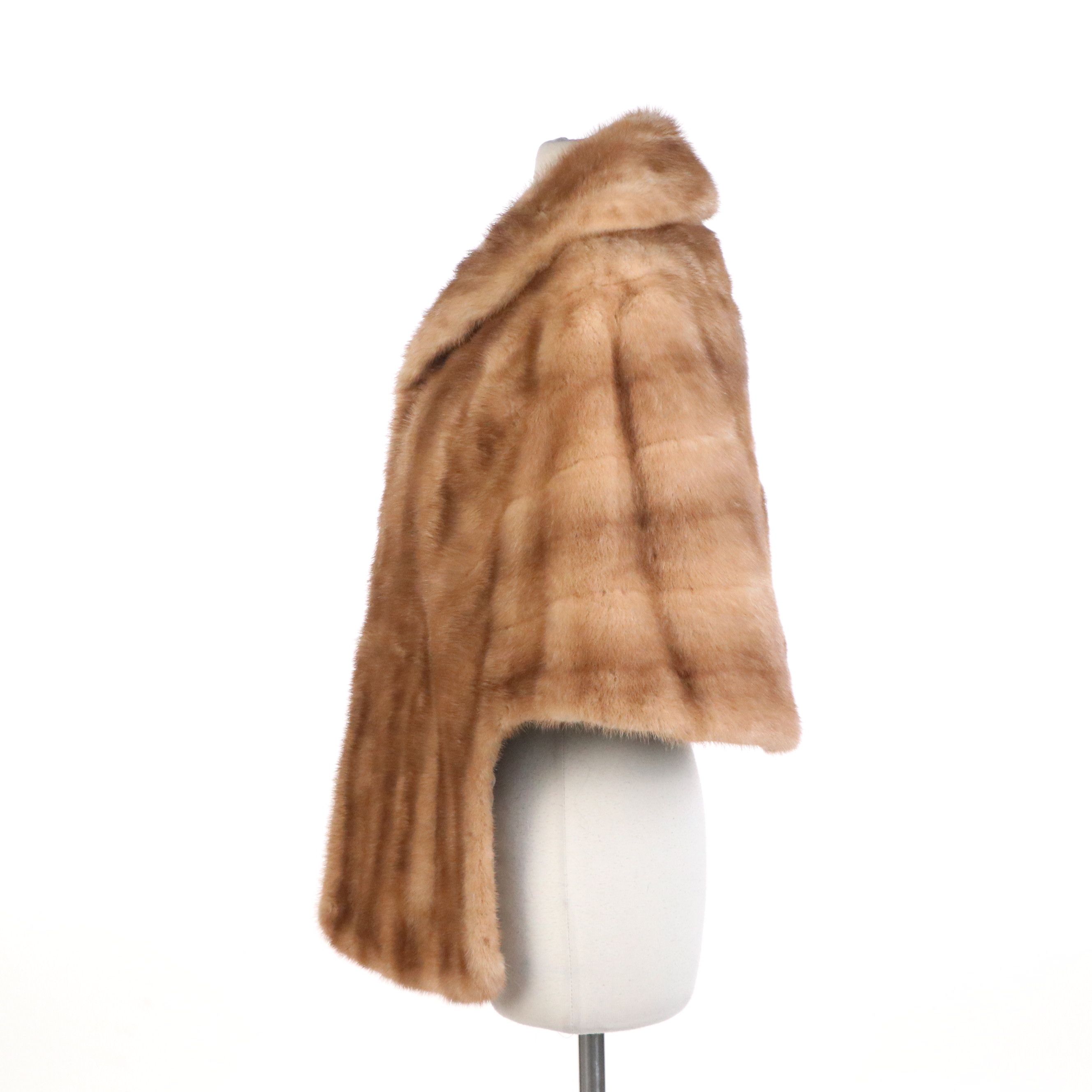 Collared Mink Fur Shawl From Fettner Friedman Furs