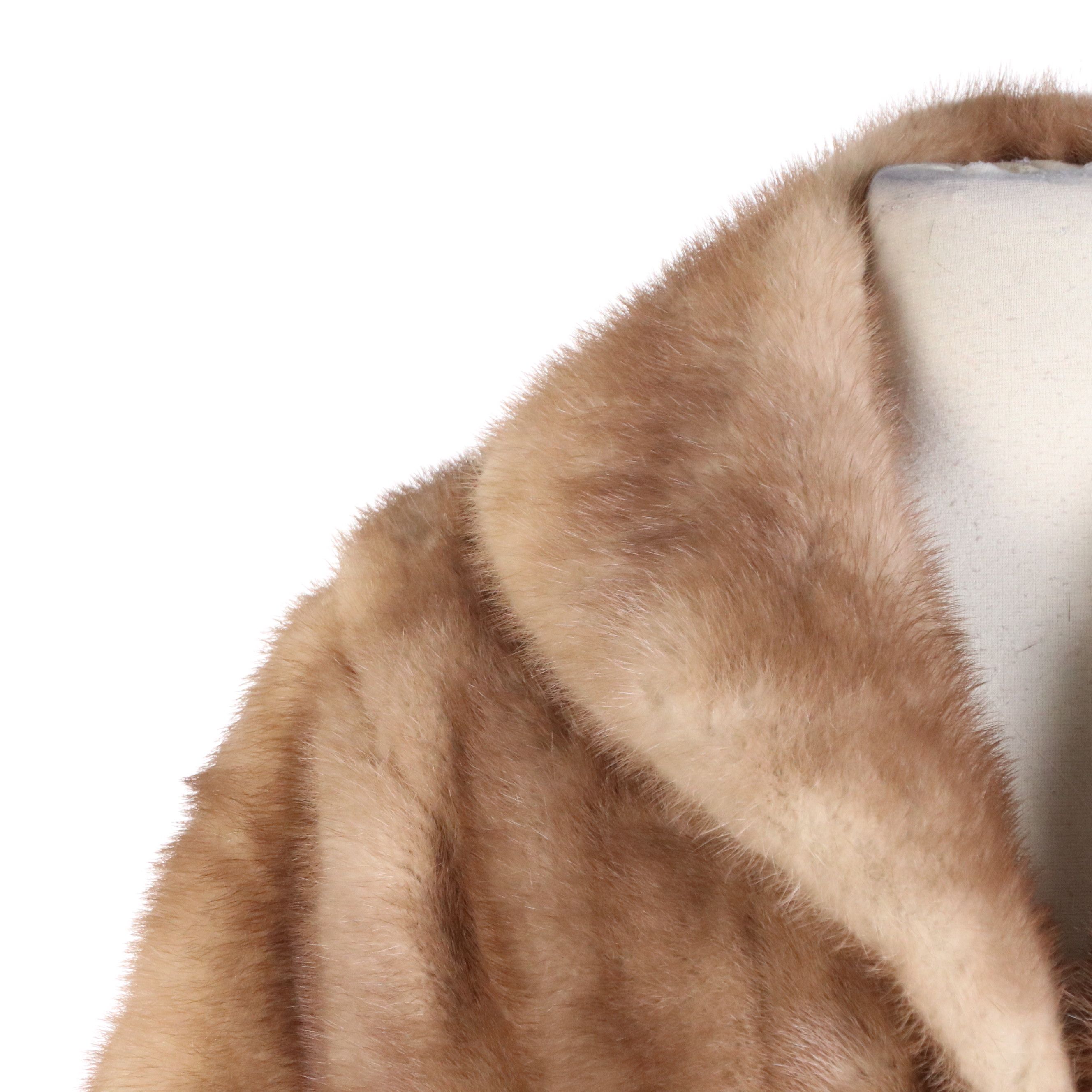 Collared Mink Fur Shawl From Fettner Friedman Furs