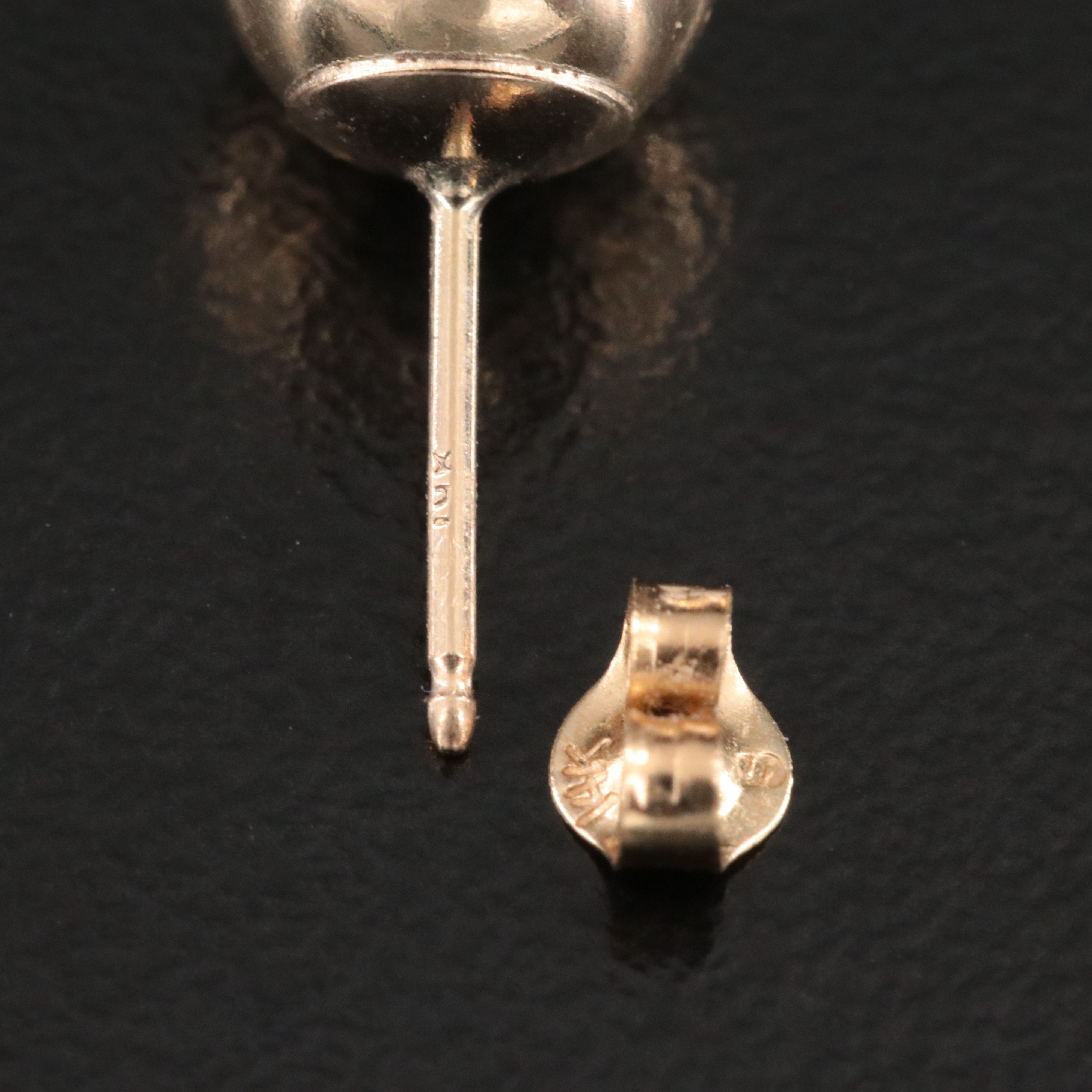 14K Sphere Stud Earrings