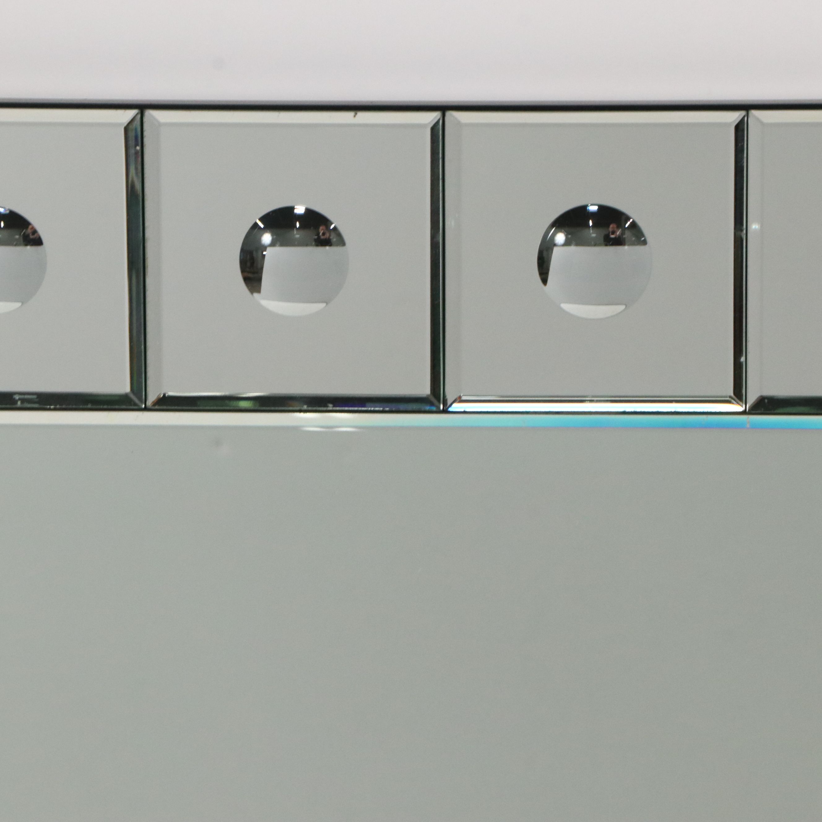 Williams Sonoma Home "Faceted Venetian" Style Mirrored Wall Mirror, 21st Century