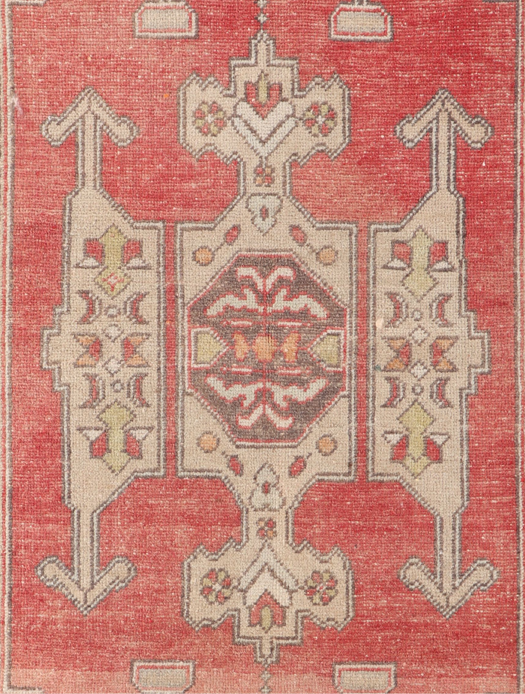 4'8 x 8'4 Hand-Knotted Turkish Anatolian Area Rug