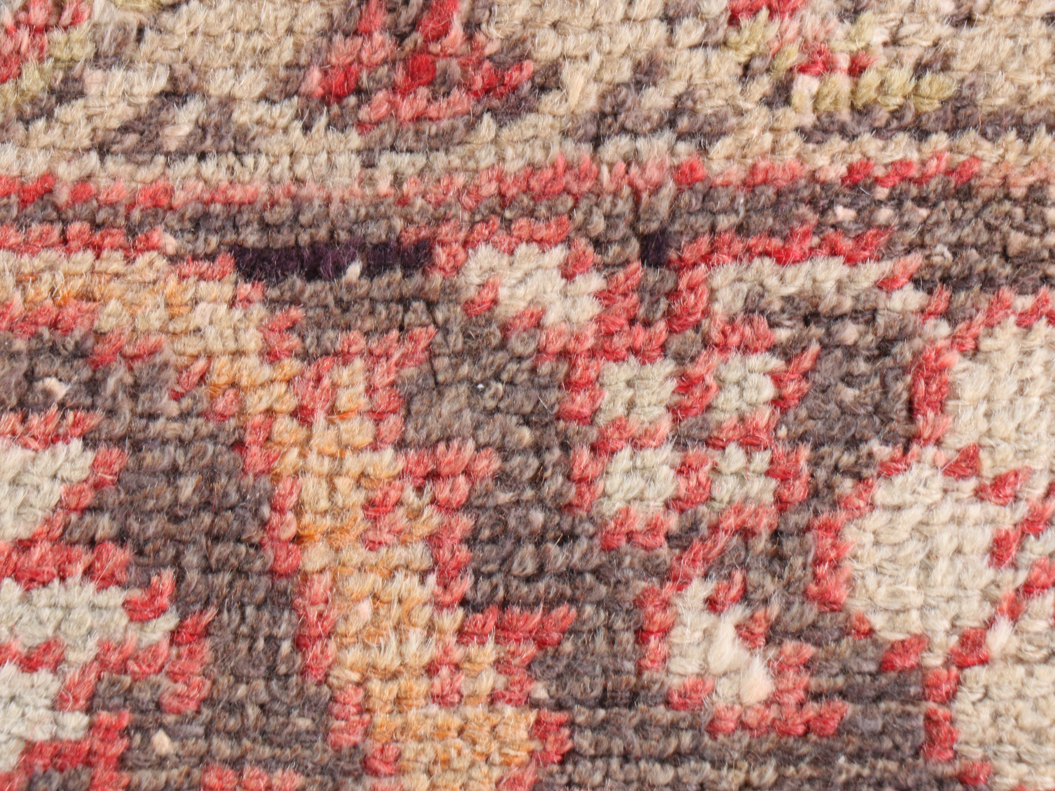 4'8 x 8'4 Hand-Knotted Turkish Anatolian Area Rug